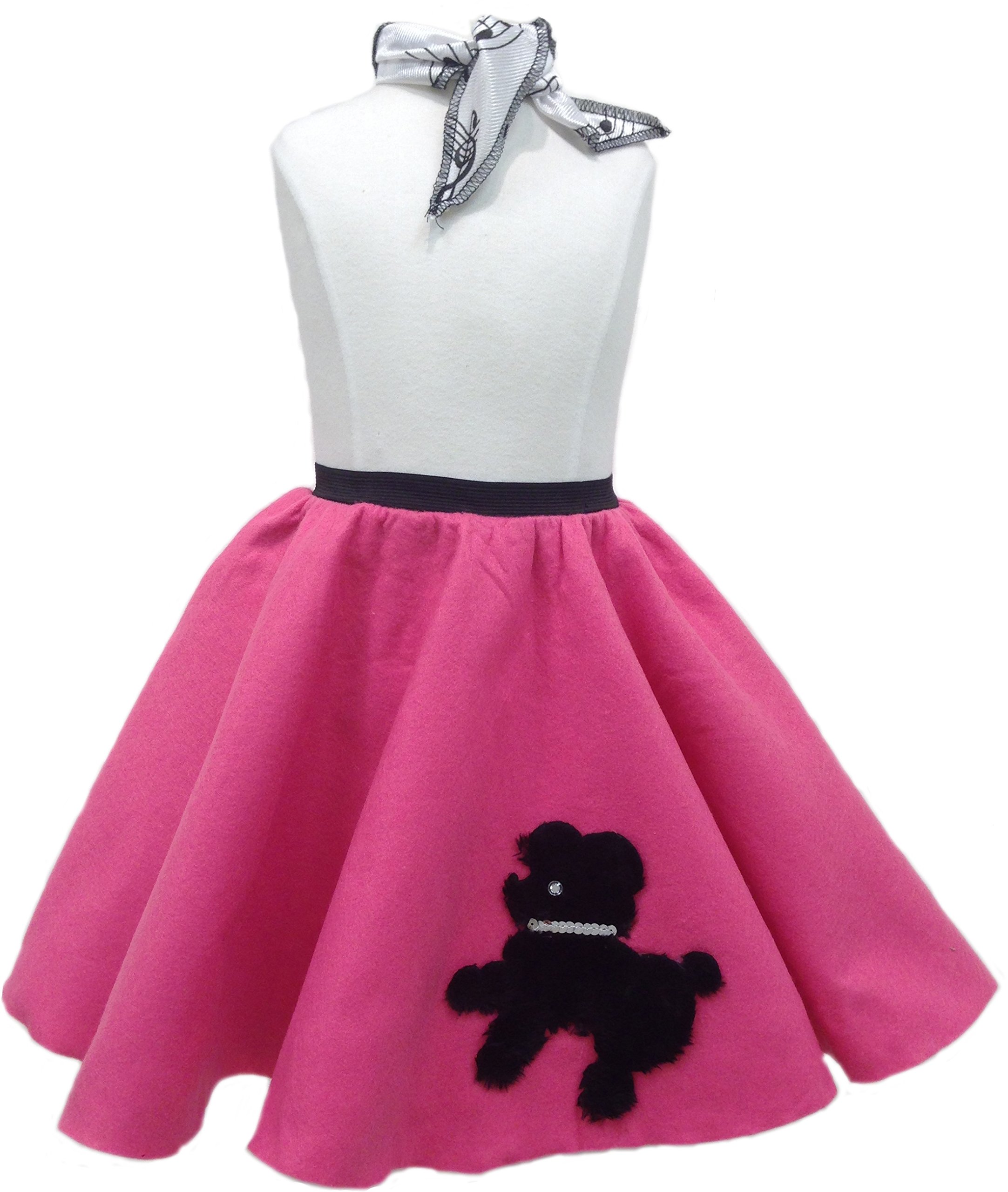 Toddler Poodle Skirt with Scarf