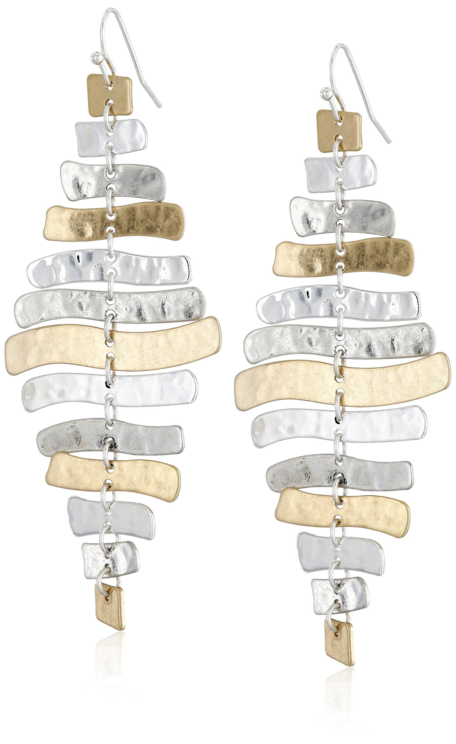 Robert Lee Morris Soho Prisma Two-Tone Sculptural Drop Earrings