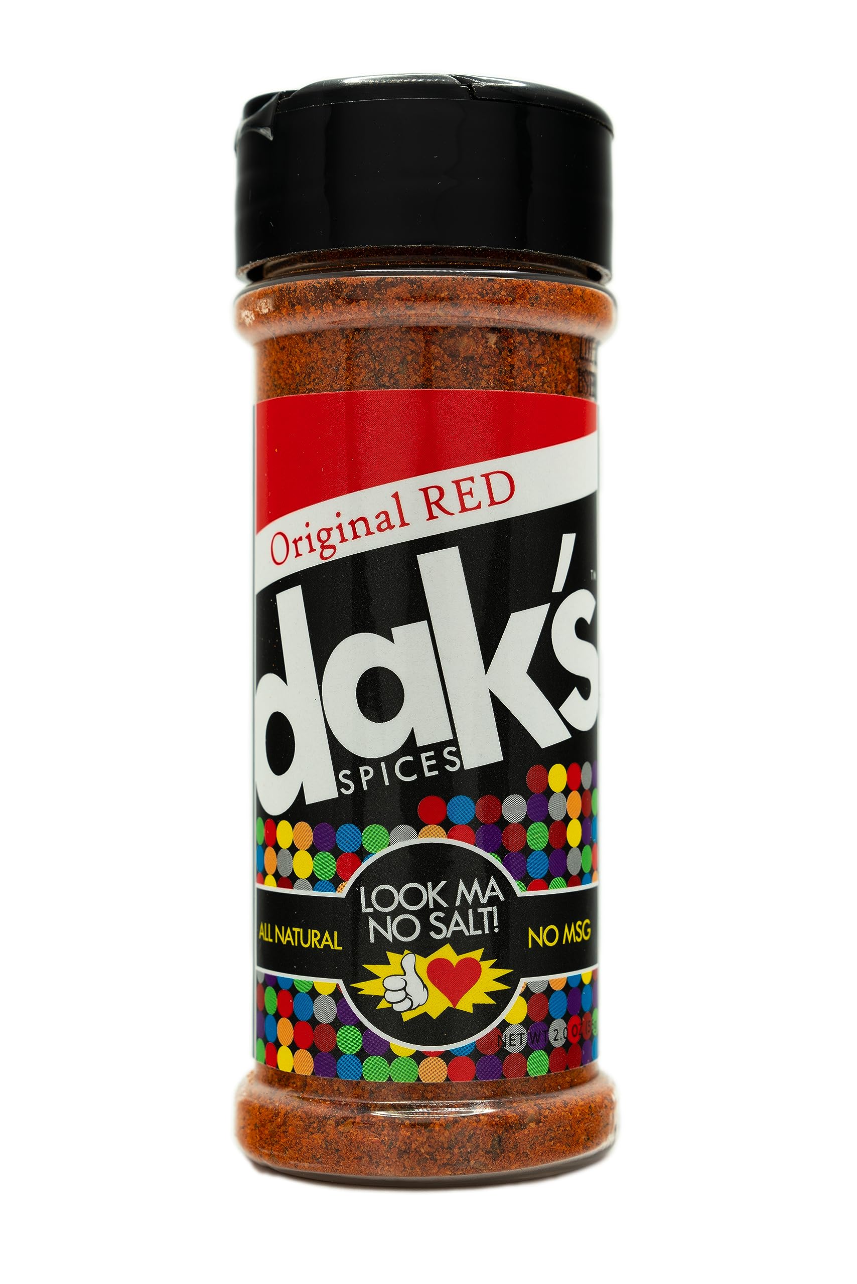 DAK's Spices Original Red Mouth Watering Seasoning Blend | 100% Salt & Sugar Free | Premium & Healthy Seasoning | MSG Free, Preservative Free, Potassium Chloride Free | Low Carb & Keto Friendly | Perfect for Clean Eating & Adding Flavor to Recipes | 1.5 oz