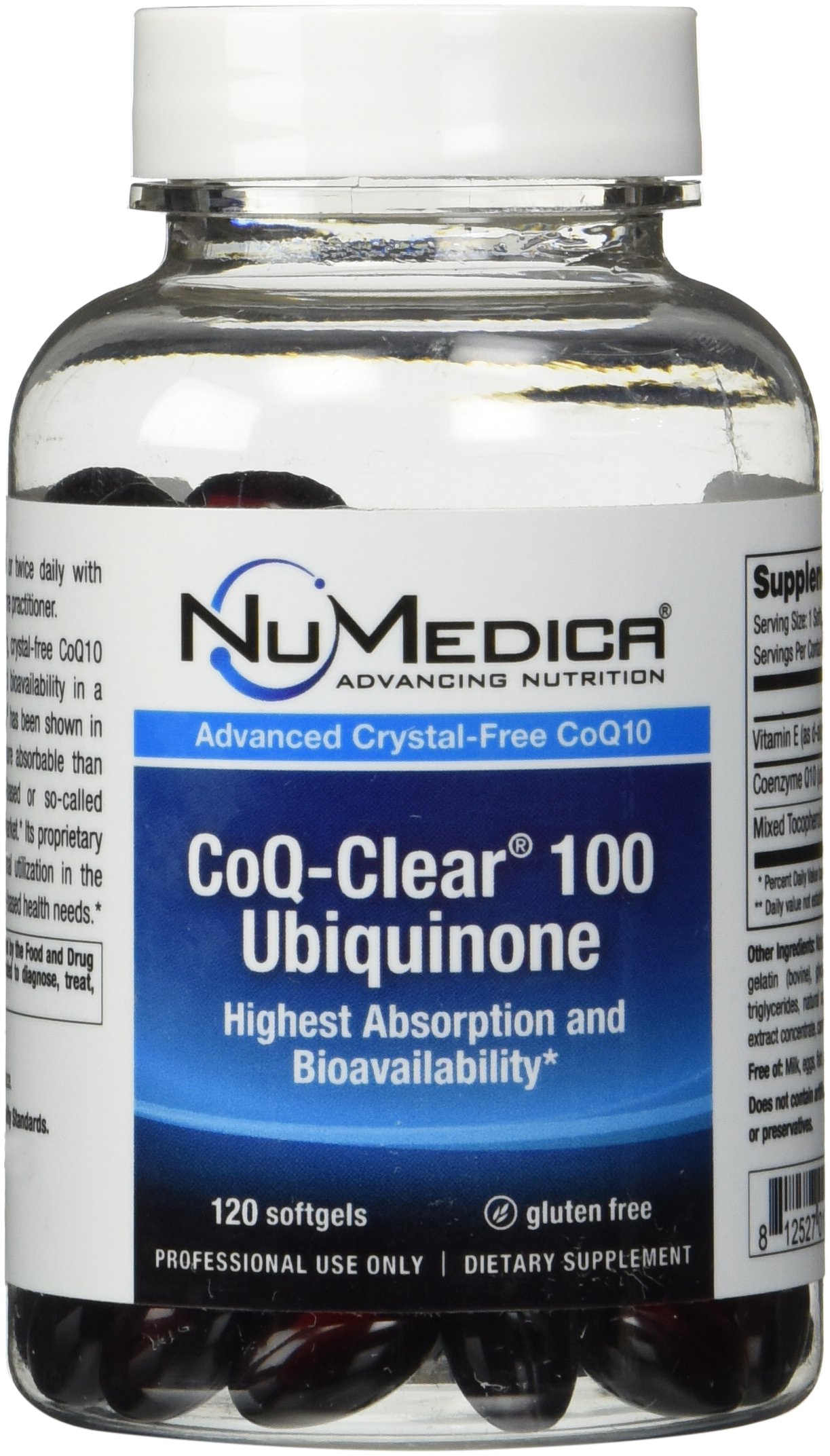 NuMedica - CoQ-Clear 100 Ubiquinone (Citrus) Large - 120 Softgels