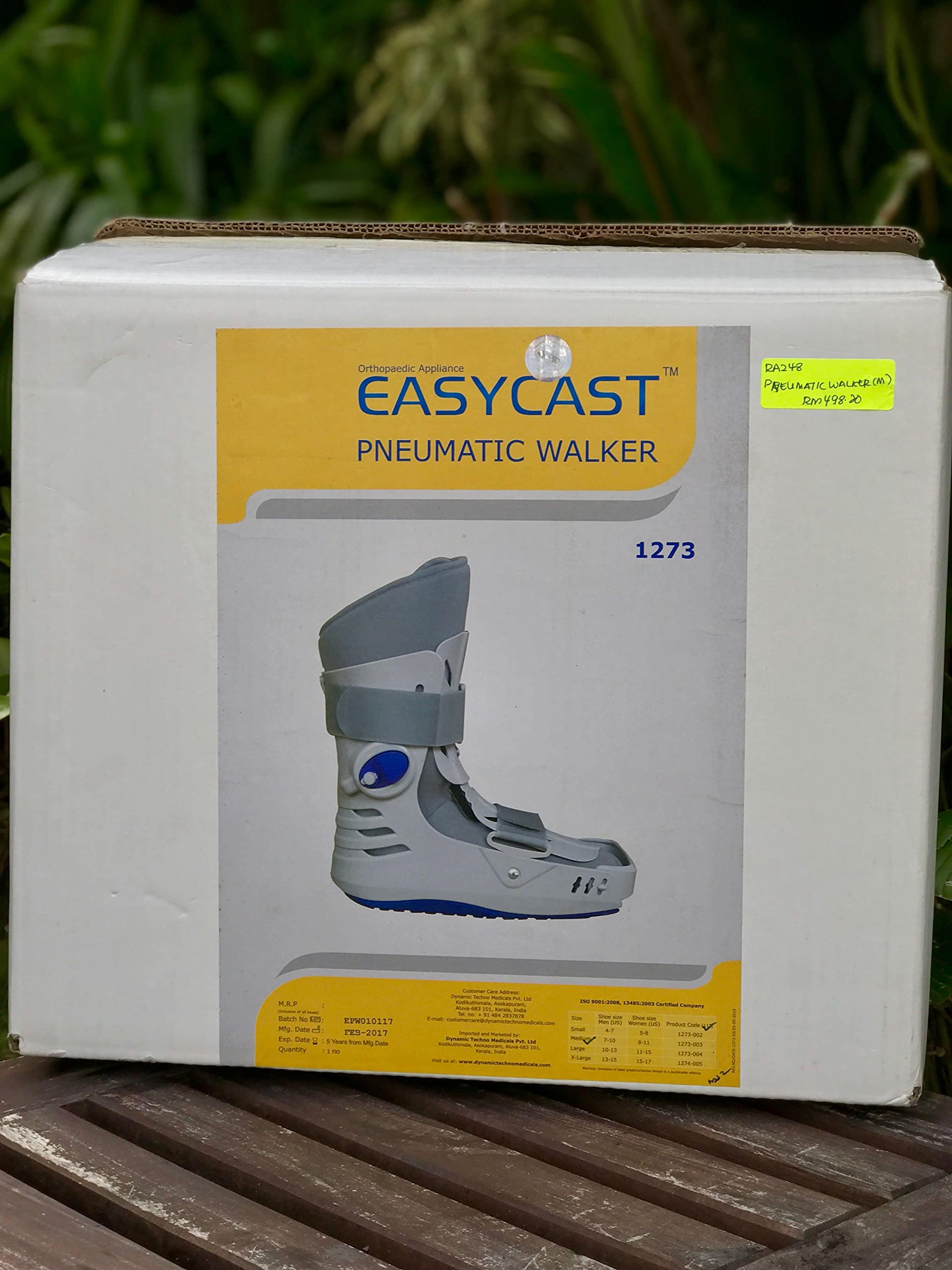 EasyCast Pneumatic Walker (L, Height: 11")