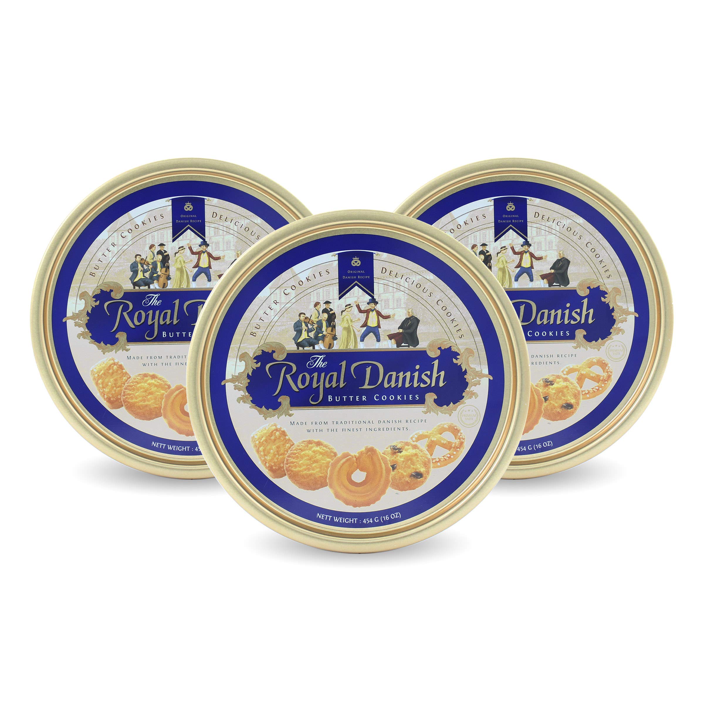 Royal DanishPremium Butter Cookies- Festive Tin (16 oz) (3)