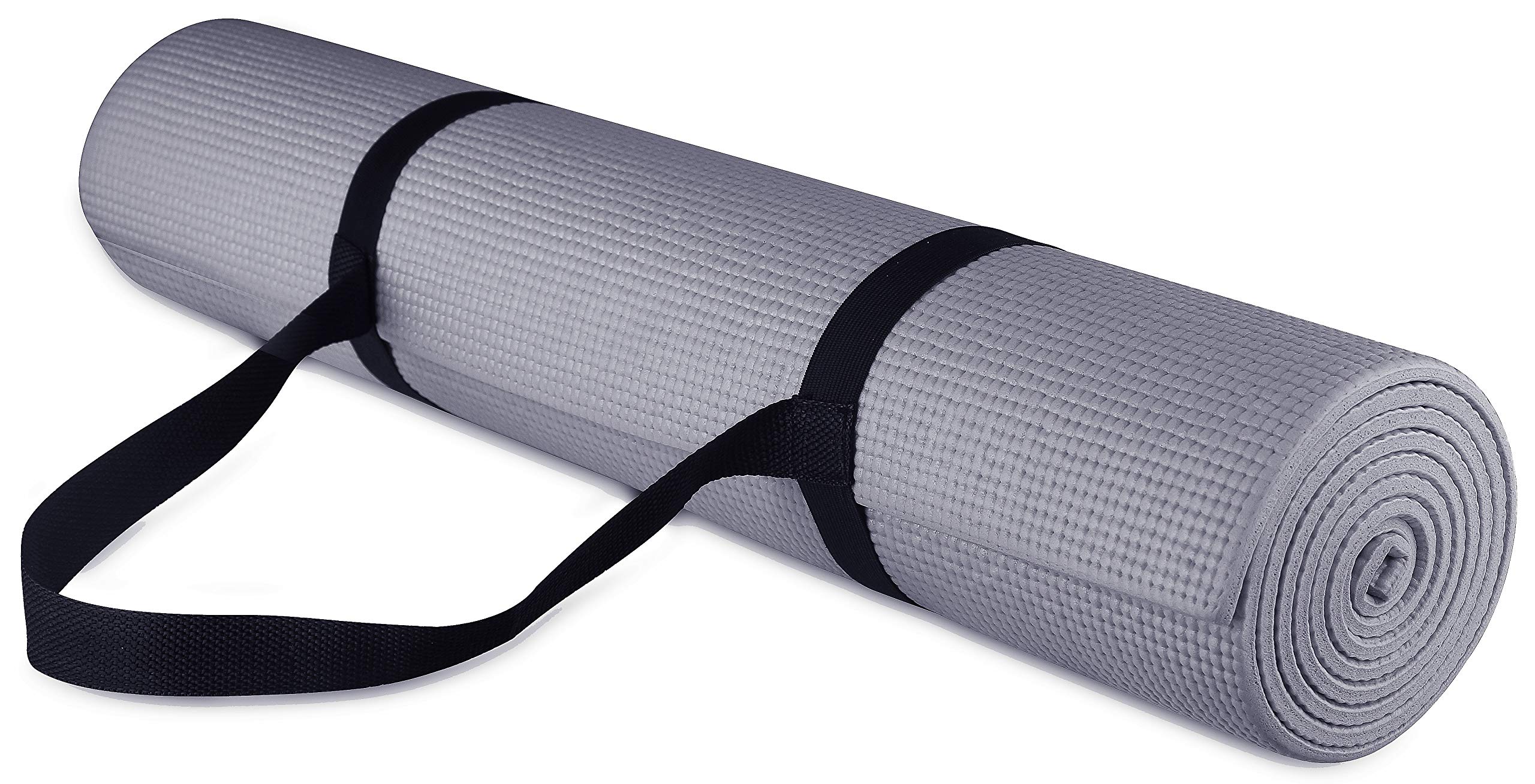 BalanceFrom GoYoga All Purpose High Density Non-Slip Exercise Yoga Mat with Carrying Strap