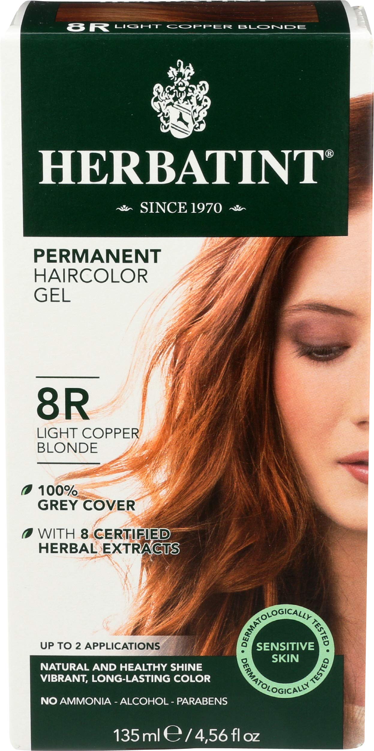 HerbatintHair Color Light Copper 8r, 4.56 Fl Oz