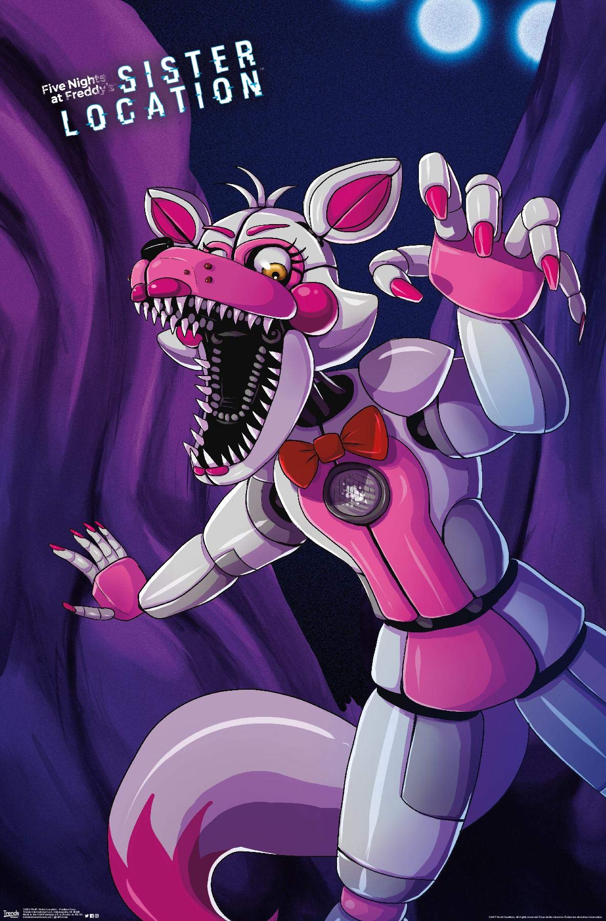 Trends International Five Nights at Freddy's Sister Location Funtime Foxy, 22.375" x 34"