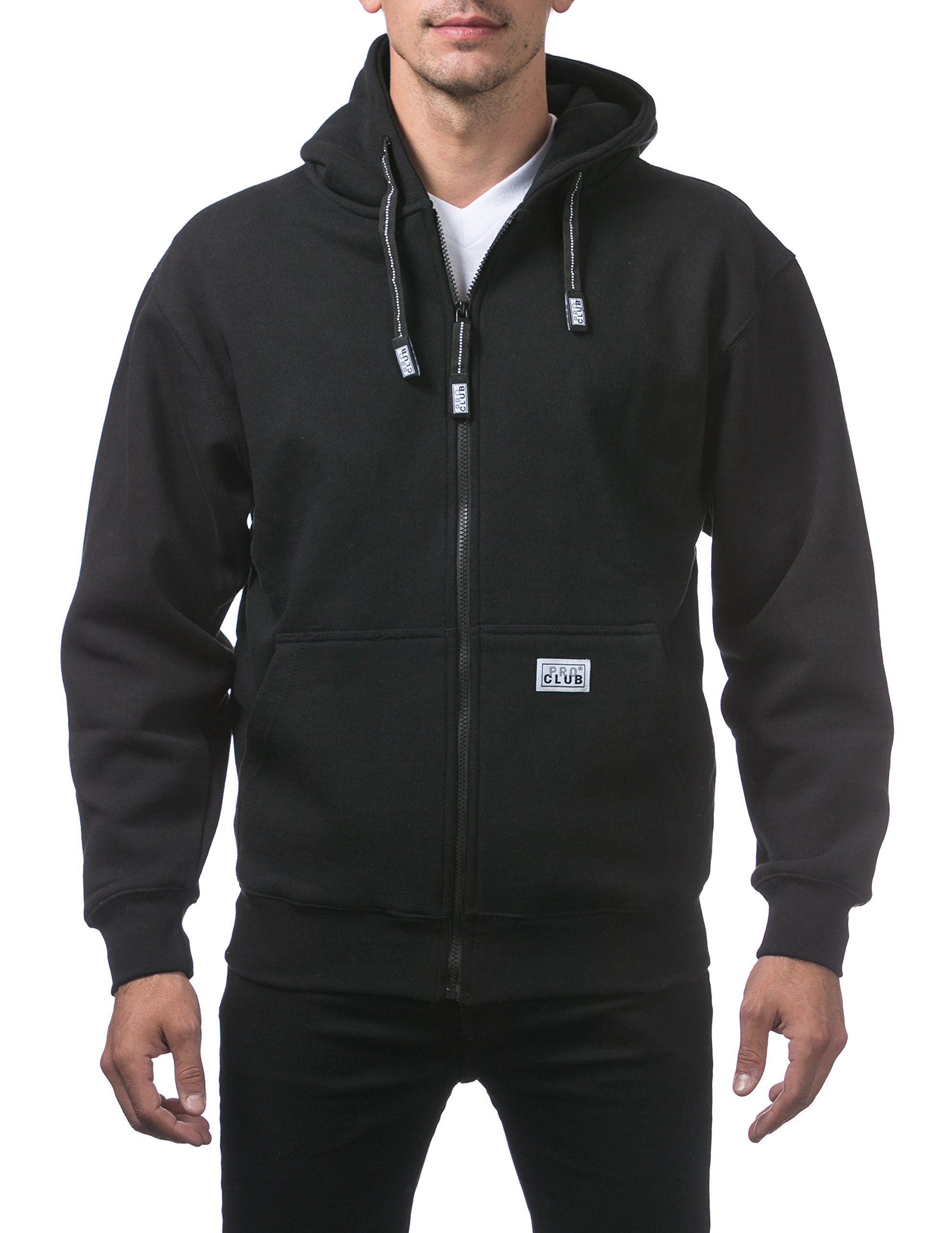 Pro ClubMen's Heavyweight Full Zip Fleece Hoodie