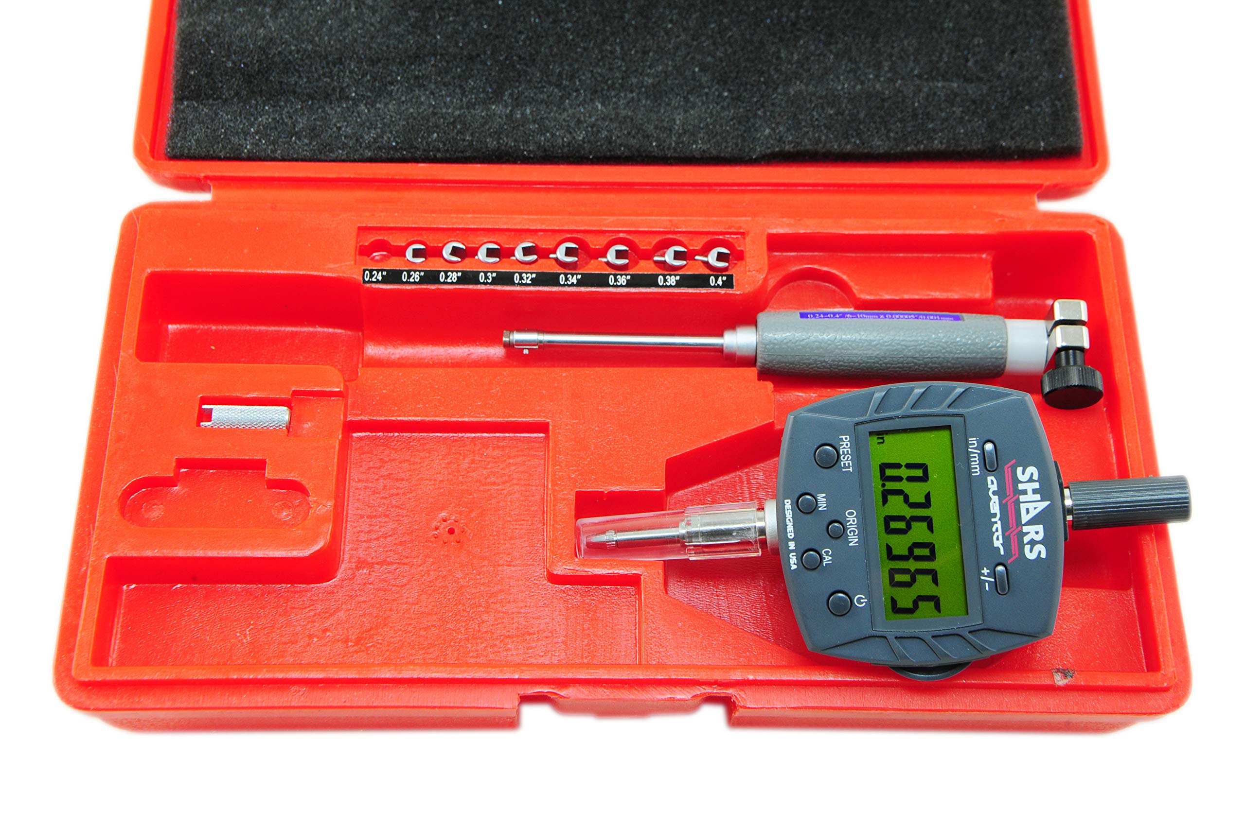 0.24-0.4 Inch Electronic Bore Gage with 0.5 Inch Aventor DPS Indicator .00005 in. 303-4748 L