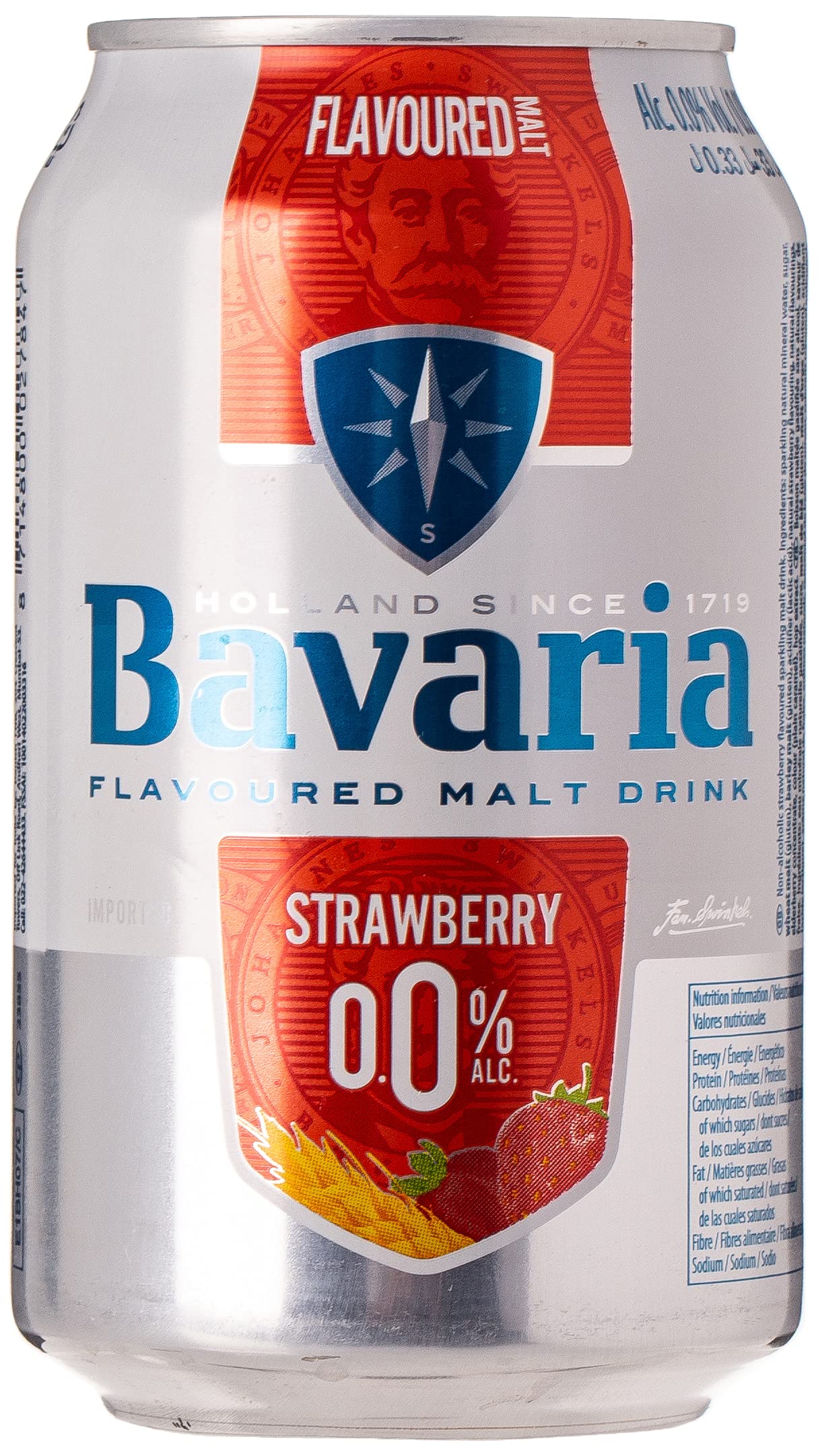 Bavaria Non Alcoholic Malt Drink Strawberry Can 330ml