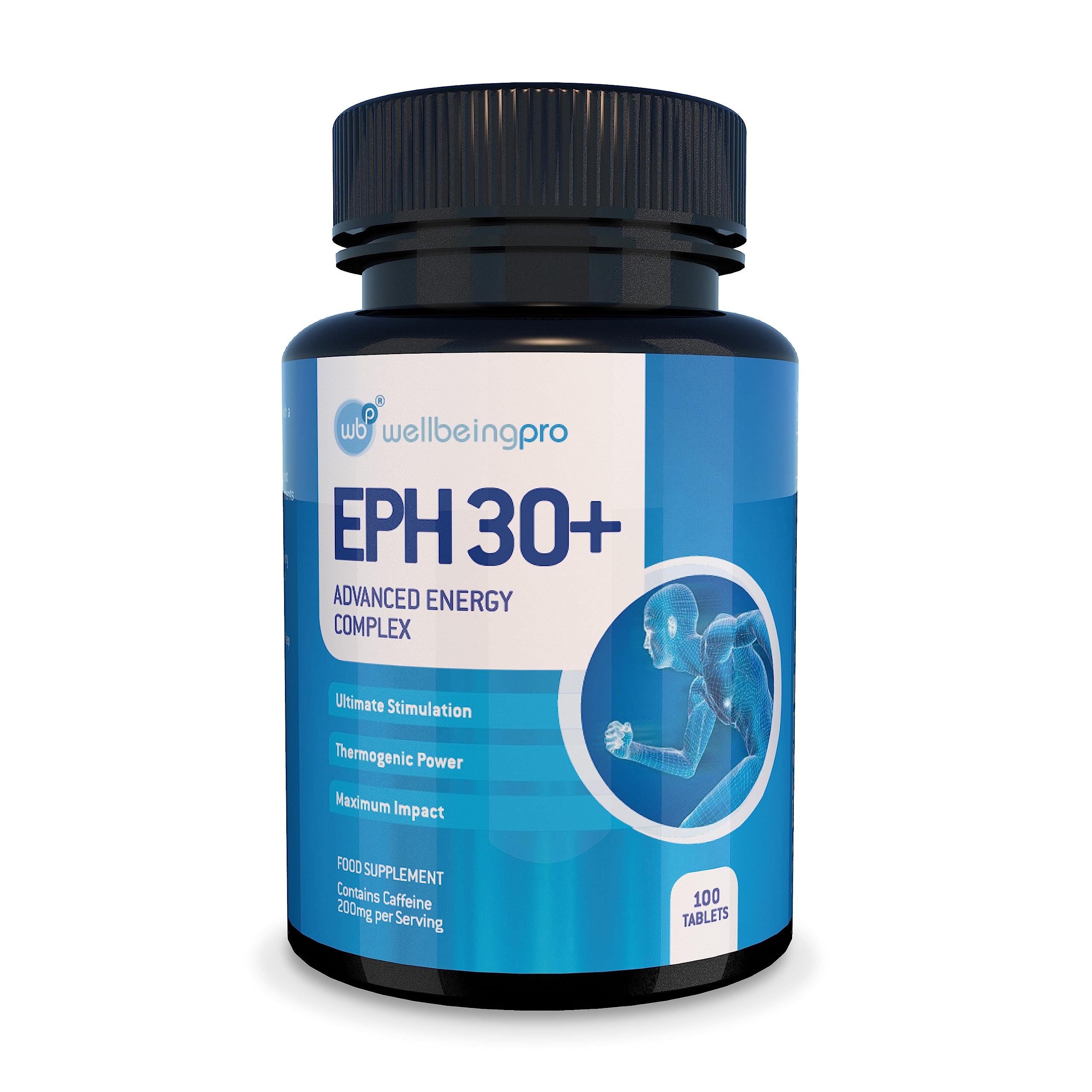 WBP Eph30+ (Up to 3 Months+ Supply) - Advanced Energy Complex - Super Strength Keto Diet & Weight Loss Tablets - Vegan Friendly UK Made Supplement (Bottle - 100 Tablets)