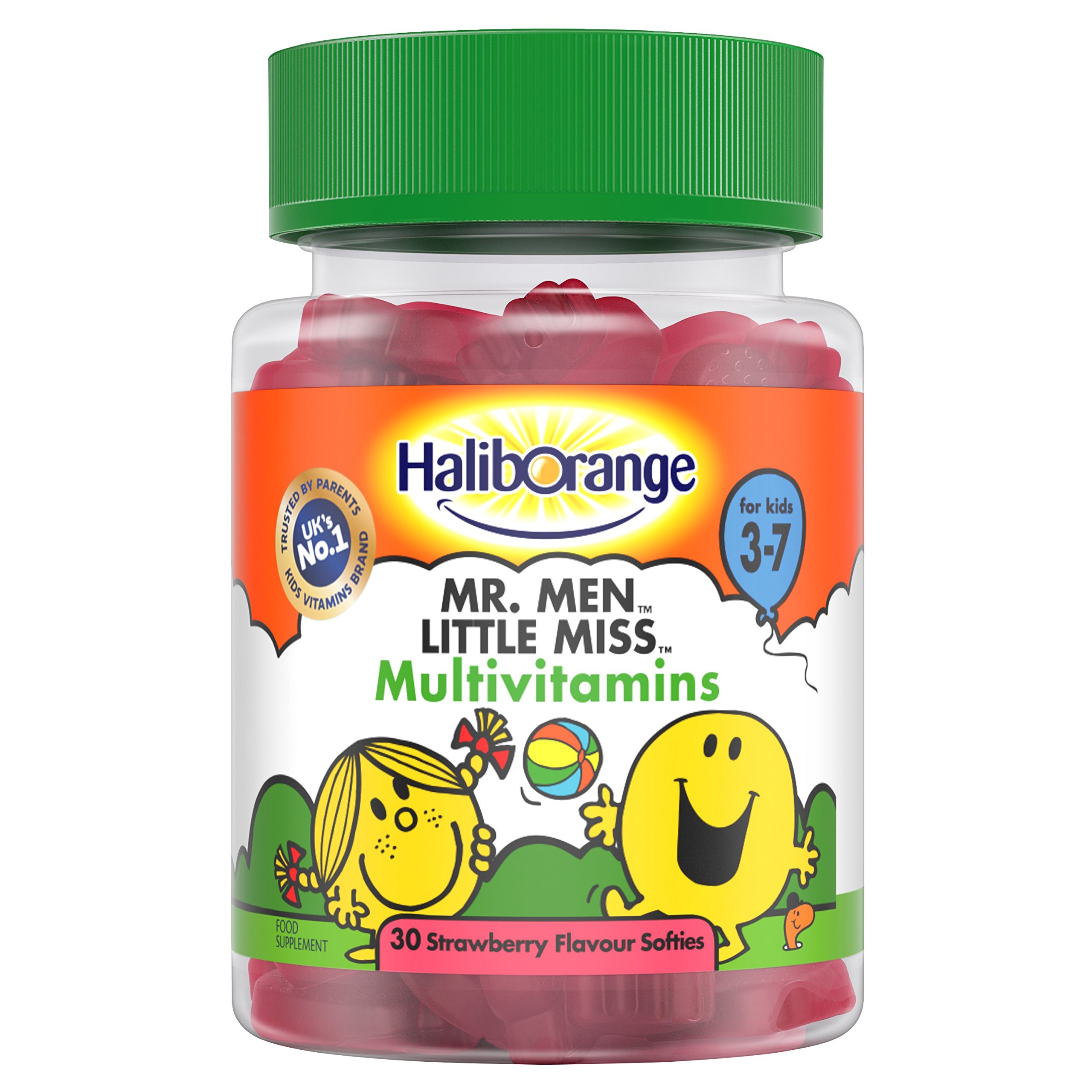 HaliborangeKids Mr. Men Little Miss Multivitamins Strawberry Softies 30