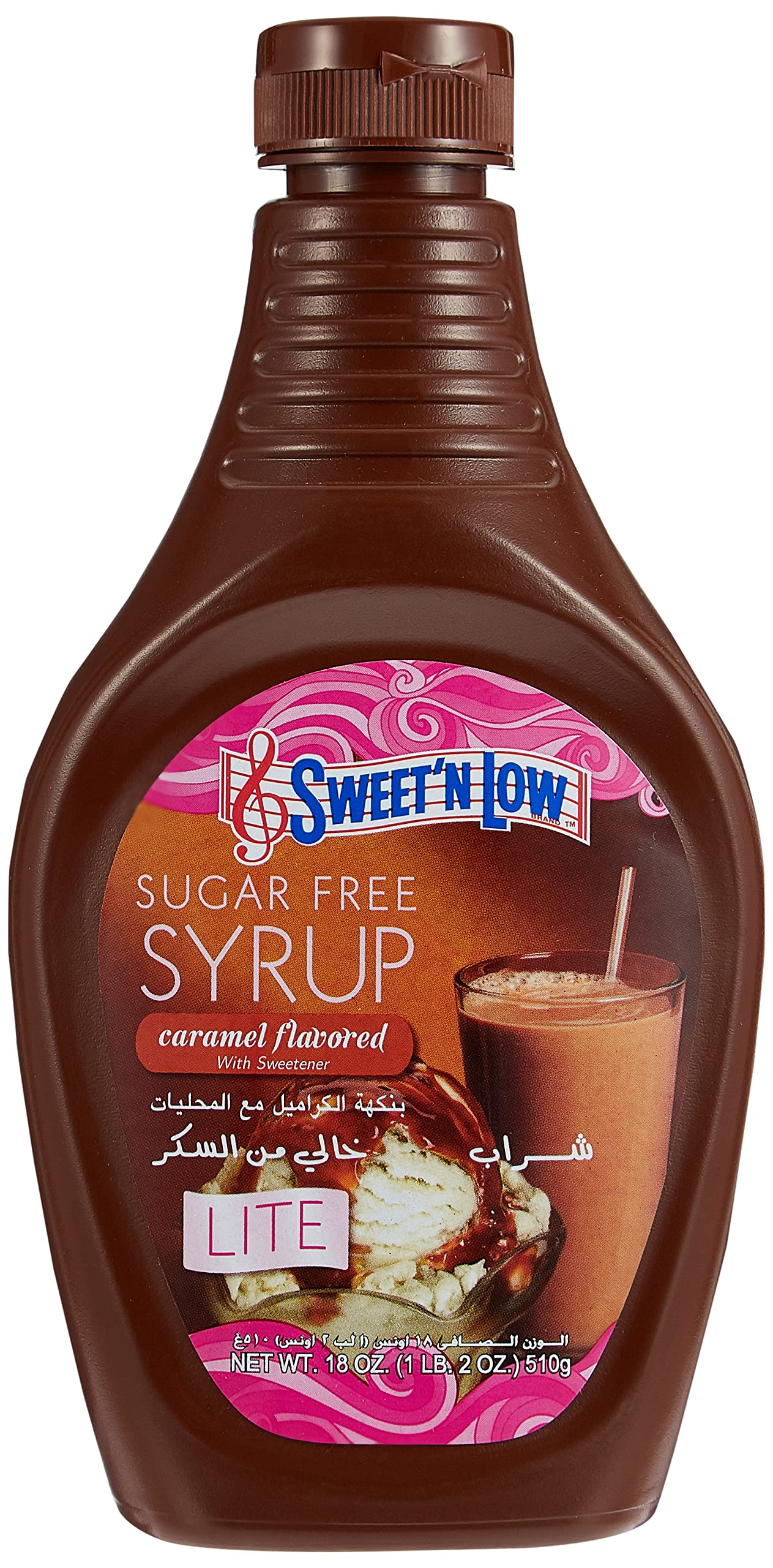 Sweet'N Low SWEET 'N Sugar Free Syrup Caramel Flavoured 510g