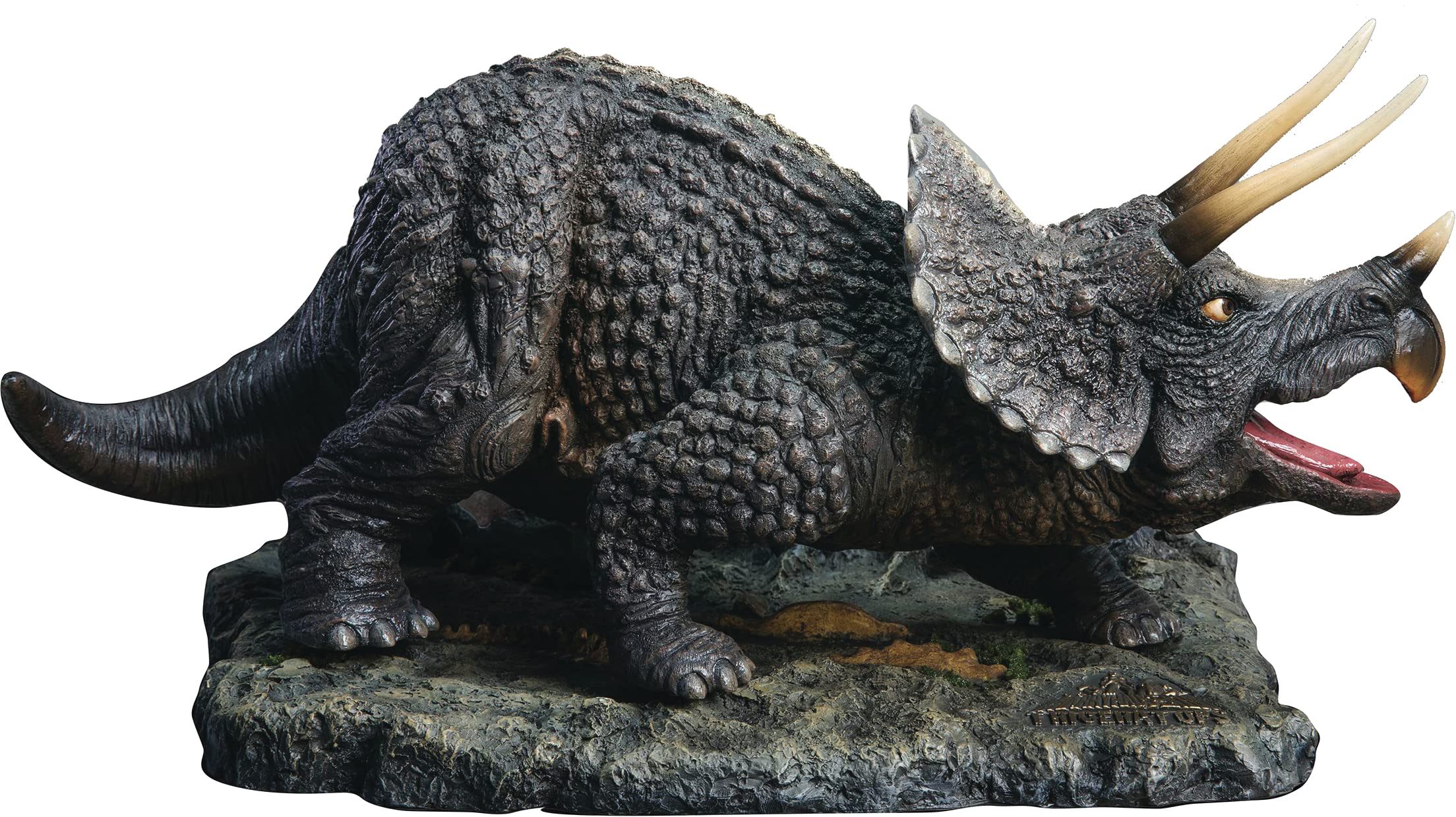 X-PLUS One Million Years B.C.: Triceratops Polyresin Statue, Multicolor