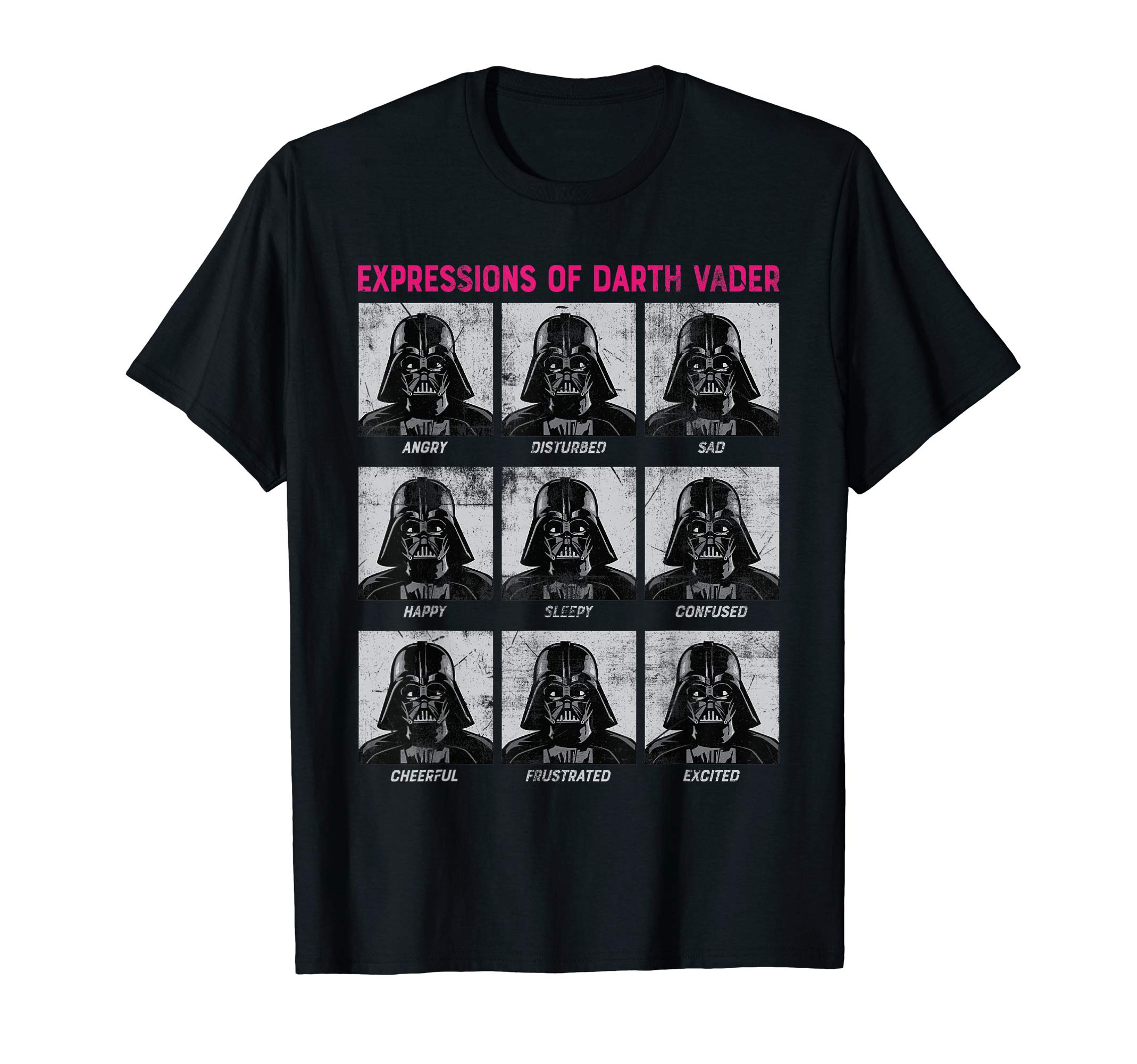 StarWars Expressions of Darth Vader Funny T-Shirt