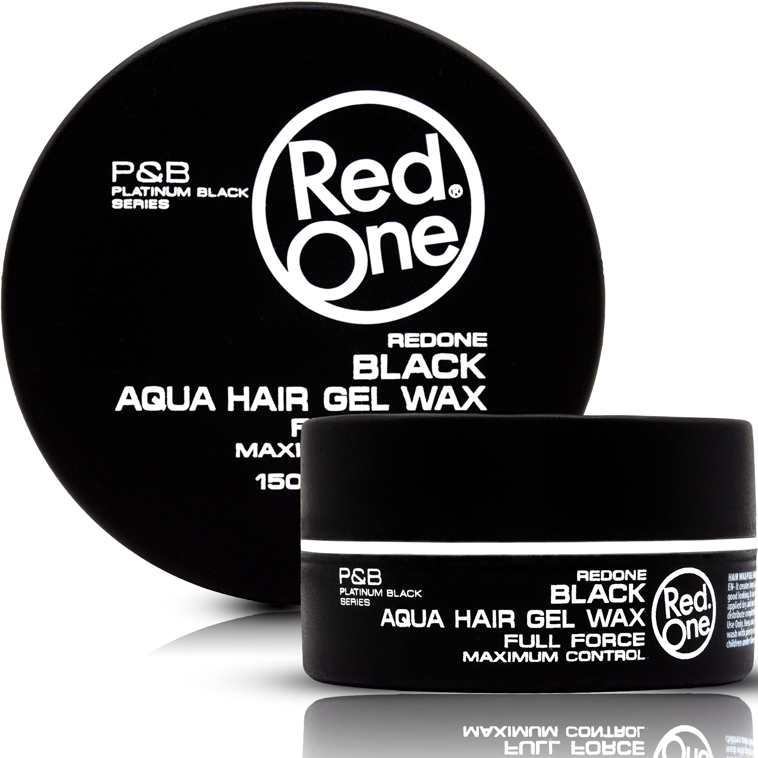 RedOne Hair Styling Aqua Wax Black 150 ml | Gel Wax | Lime Scent | Extra Hold | Men & Women Hair Wax | Long Lasting | Shiny Look | Maximum Control