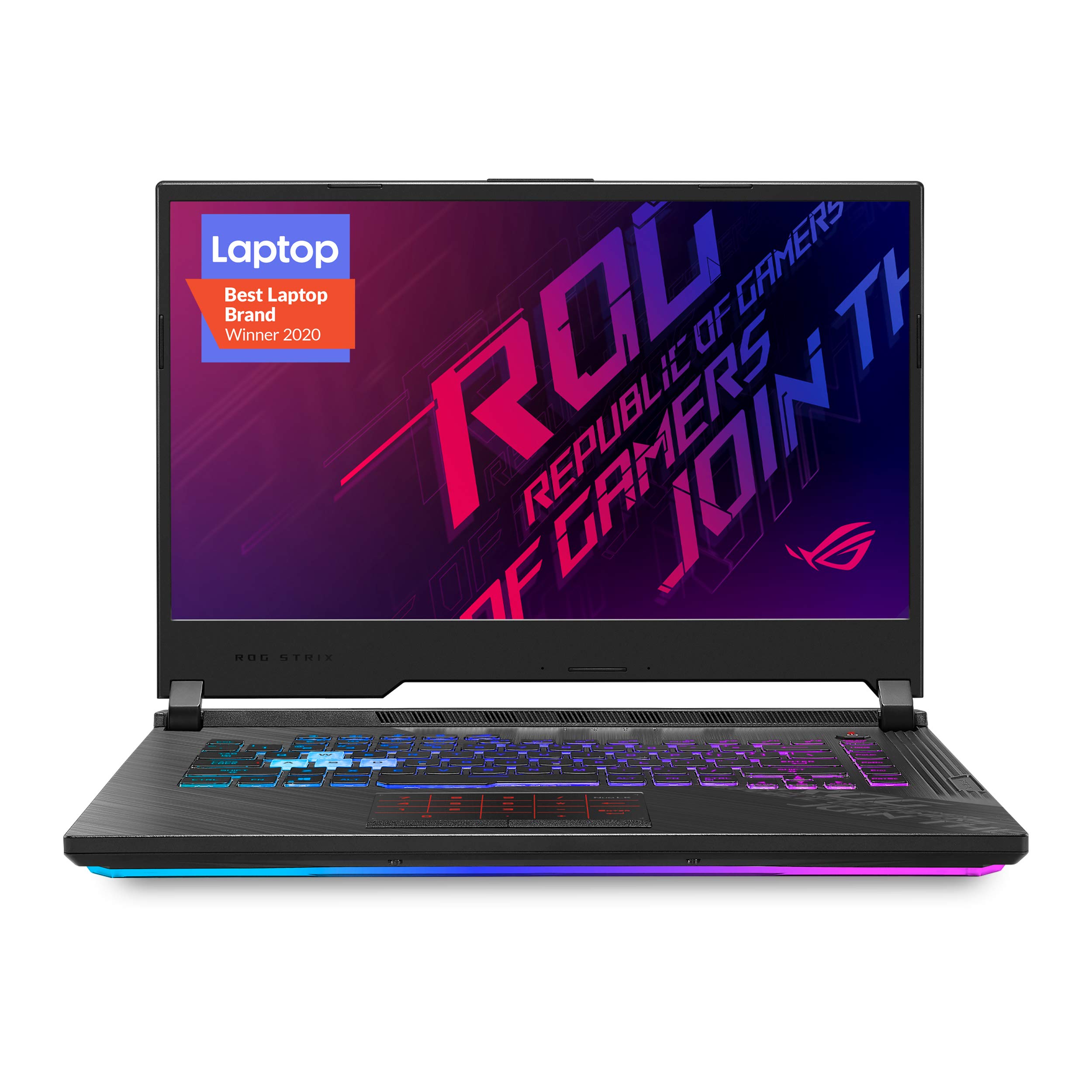 ASUS ROG Strix G15 (2020) Gaming Laptop, 15.6” 144Hz FHD IPS Type Display, NVIDIA GeForce RTX 2060, Intel Core i7-10750H, 16GB DDR4, 512GB PCIe NVMe SSD, RGB Keyboard, Windows 10 Home, G512LV-ES74