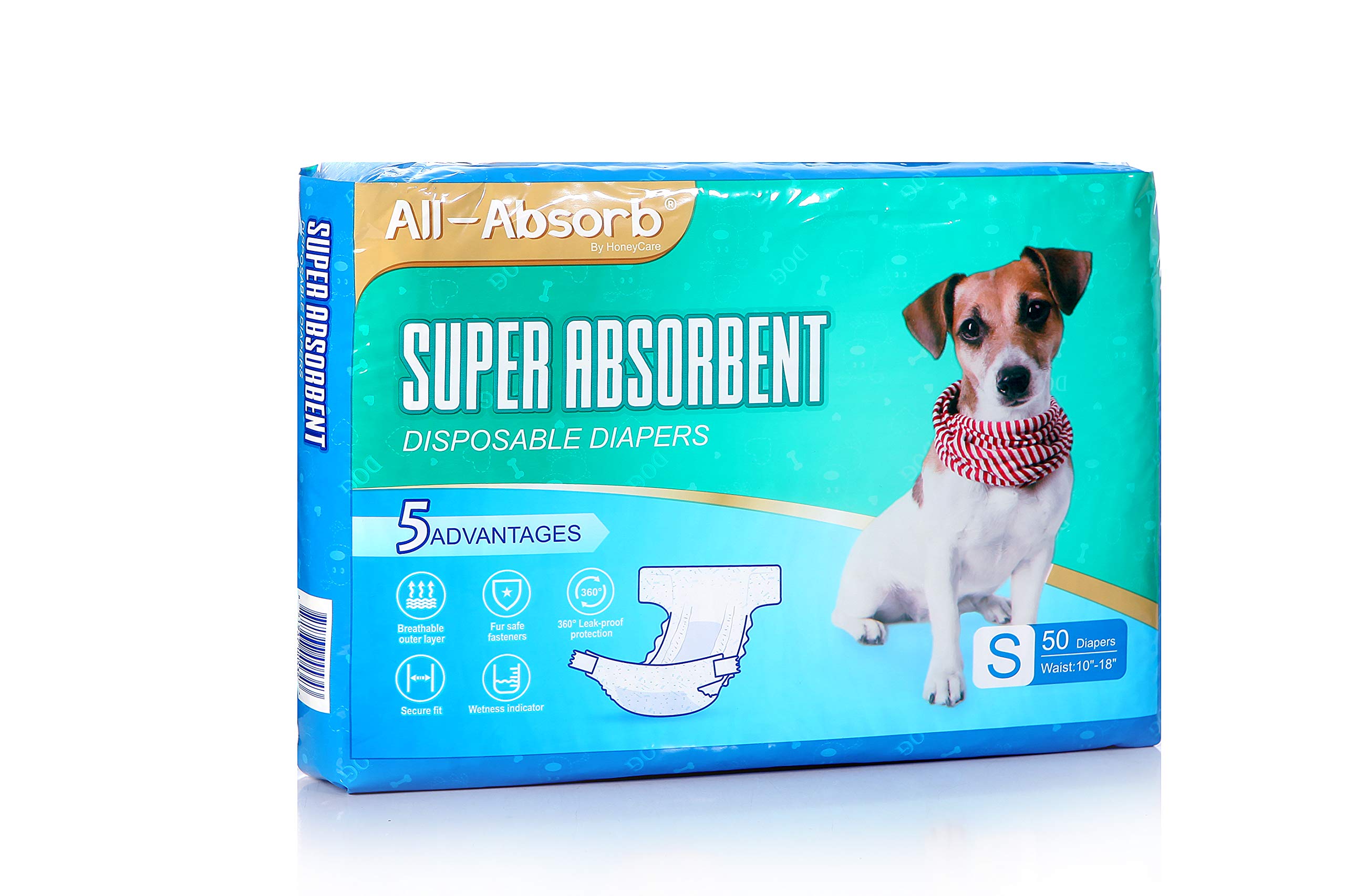 All-Absorb Disposable Female Dog Diapers, Small