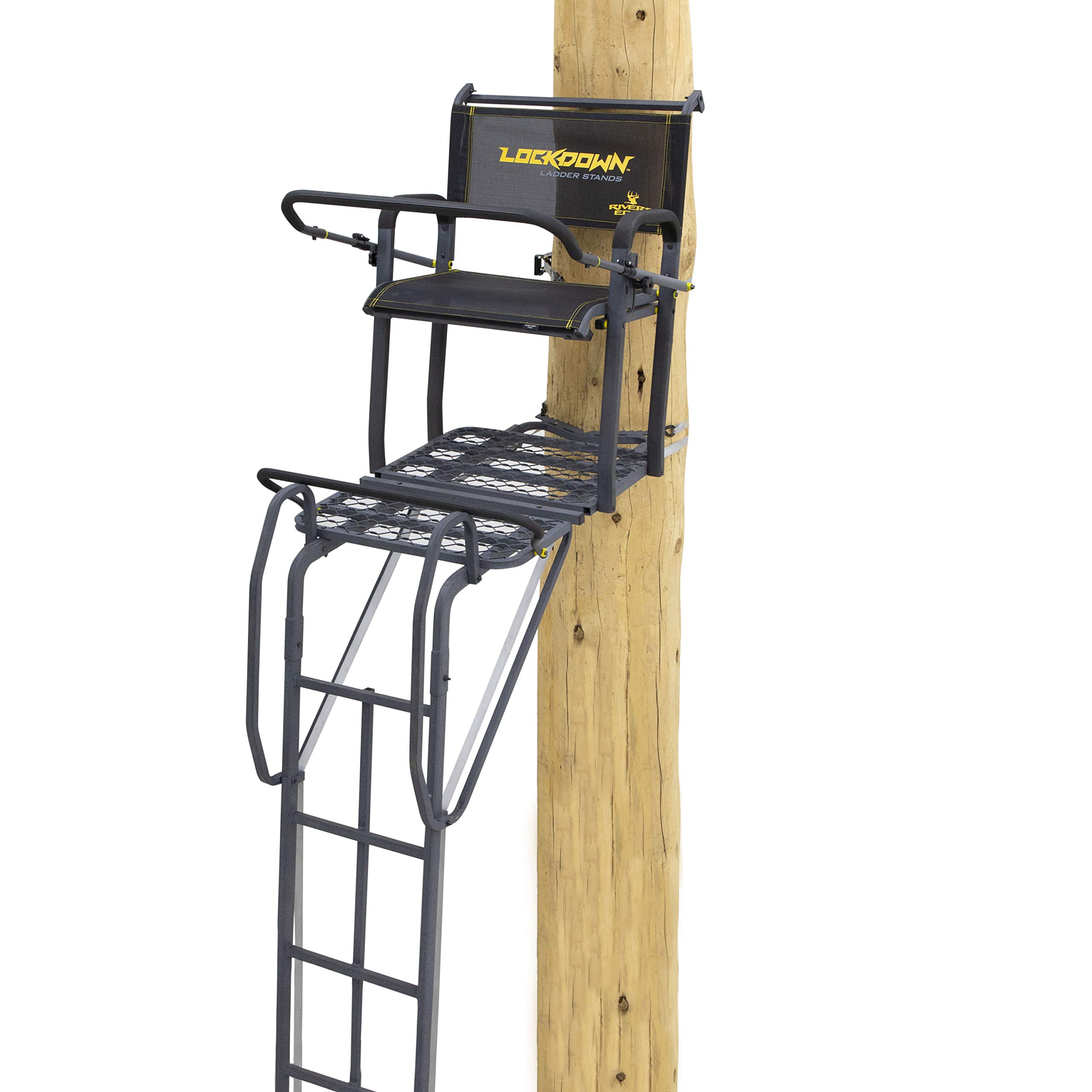 Rivers Edge 1-Man Lockdown Ladder Treestand and Concealment Kit, Each Sold Separately