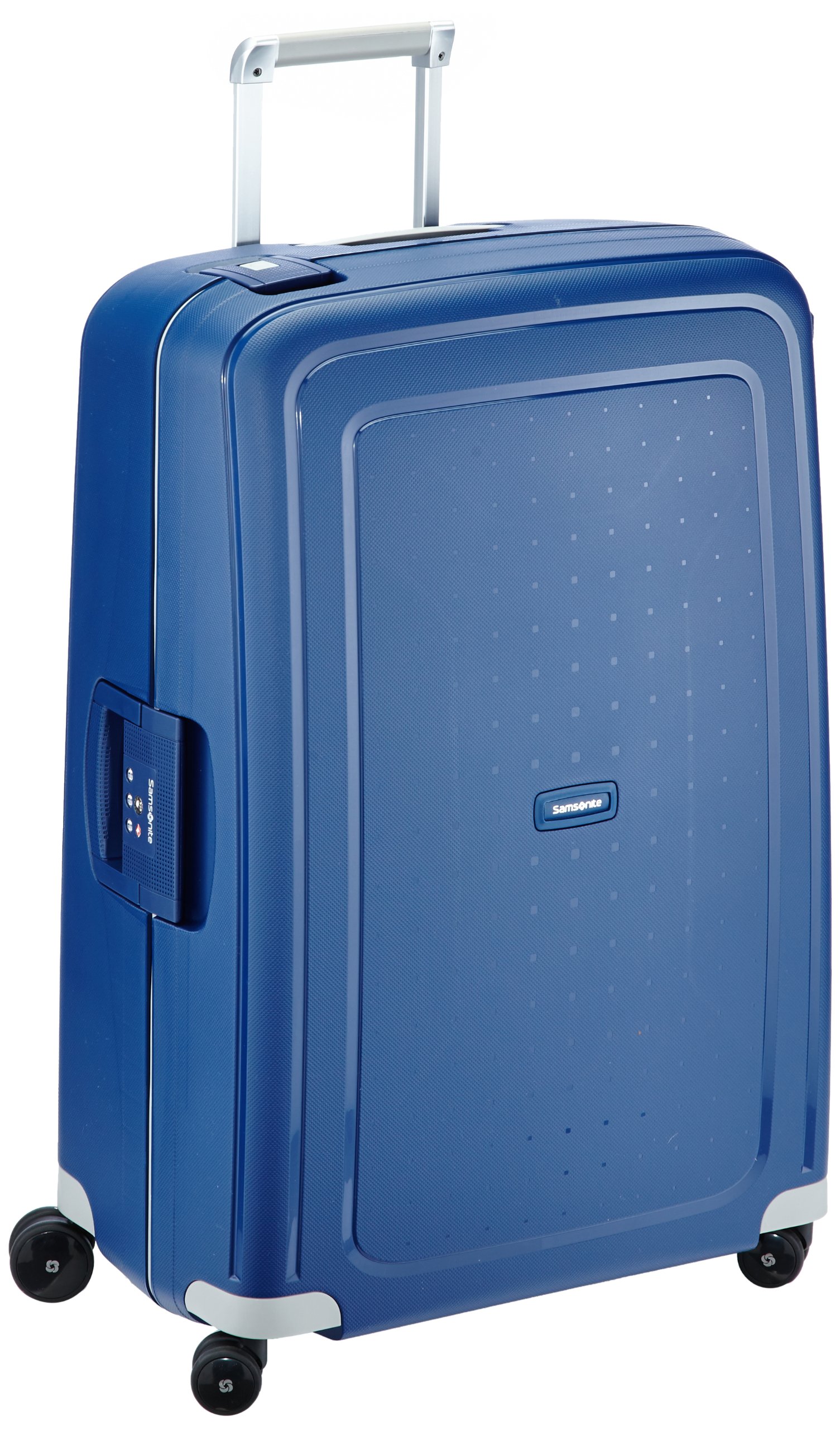 Samsonite S'Cure - Spinner L Suitcase, 75 cm, 102 L, Blue (Dark Blue)