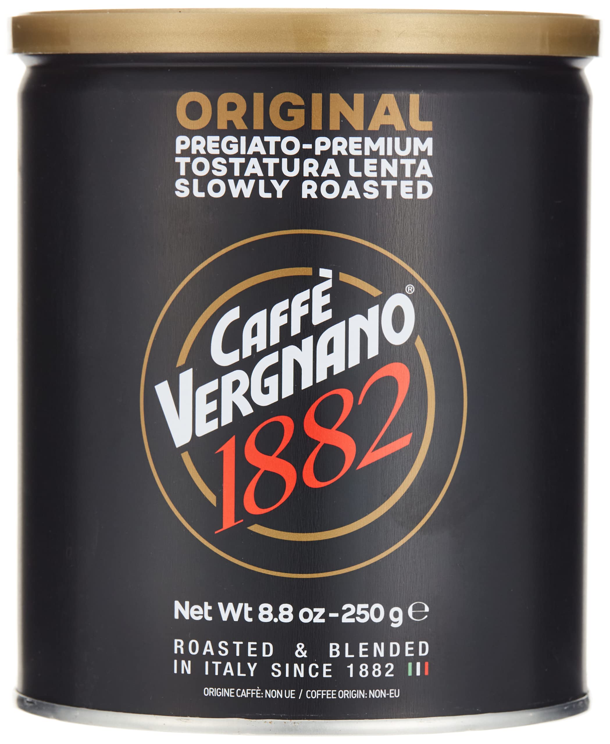 Caffè Vergnano 1882Original Miscela Ground Coffee Tin, 250g