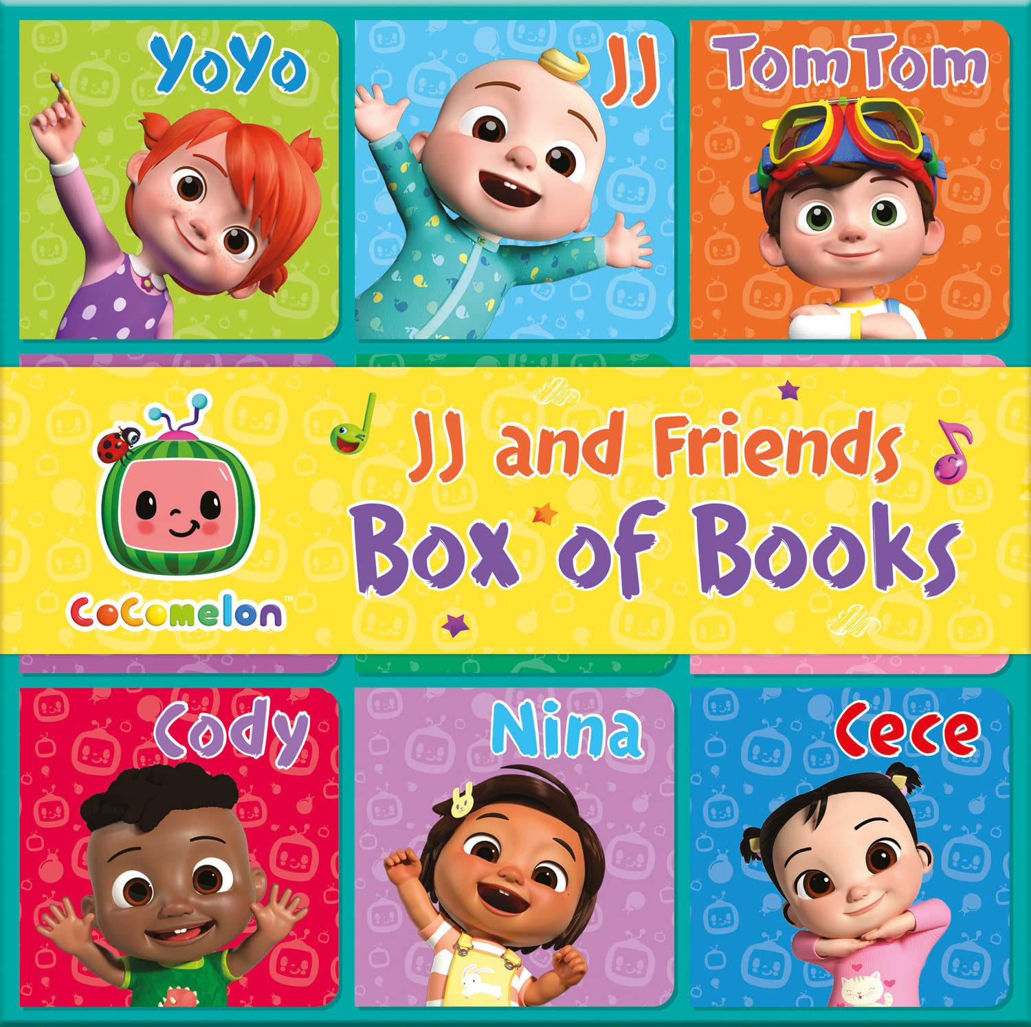 Official Cocomelon: Jj & Friends Box Of Books: Learn about JJ and friends with this box of 9 early-learning illustrated board books for children aged 1, 2 3 and 4 years Board book – Picture Book, 12 October 2023