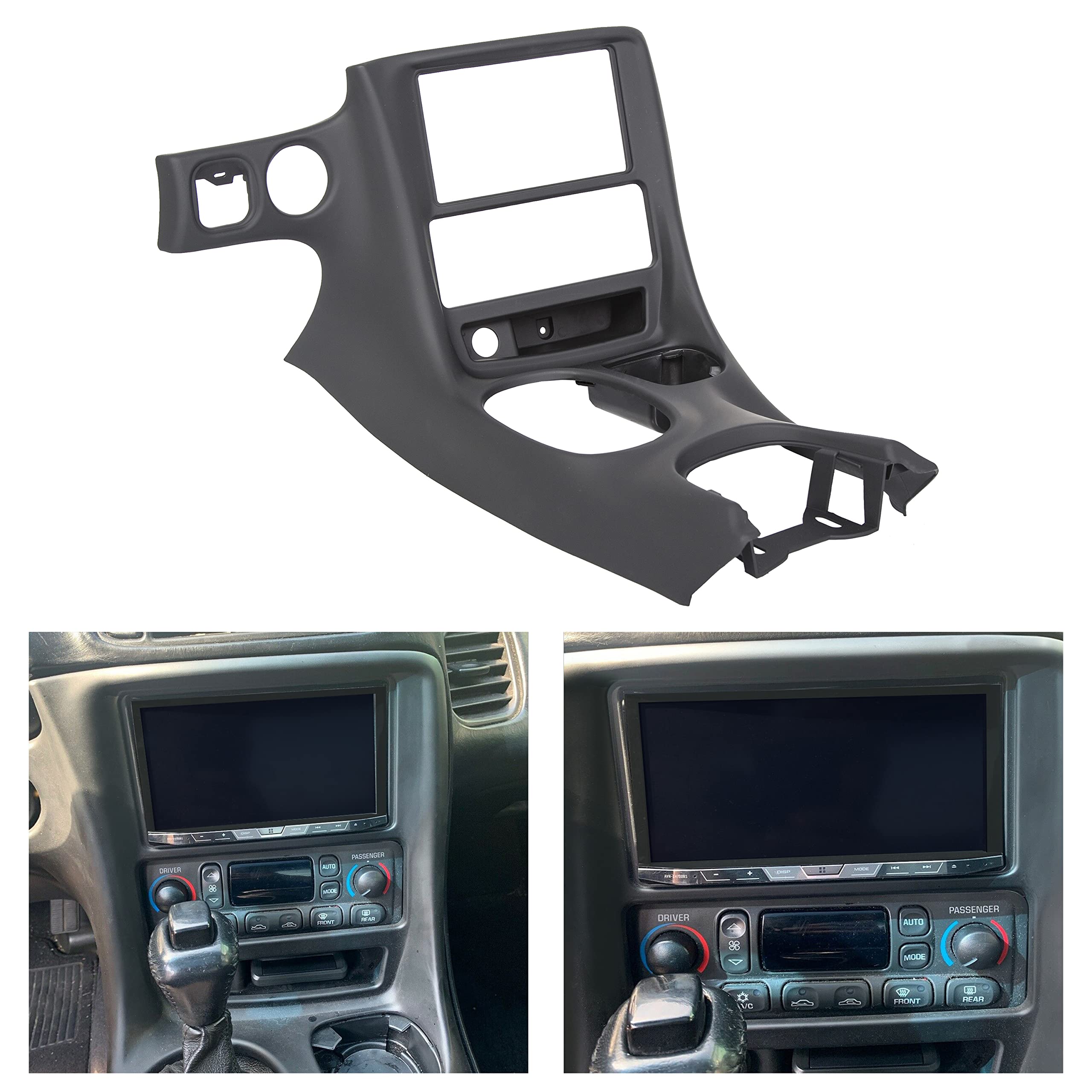 ECOTRICDouble Din Stereo Dash Installation Kit for 1997-2004 Chevrolet Corvette C5