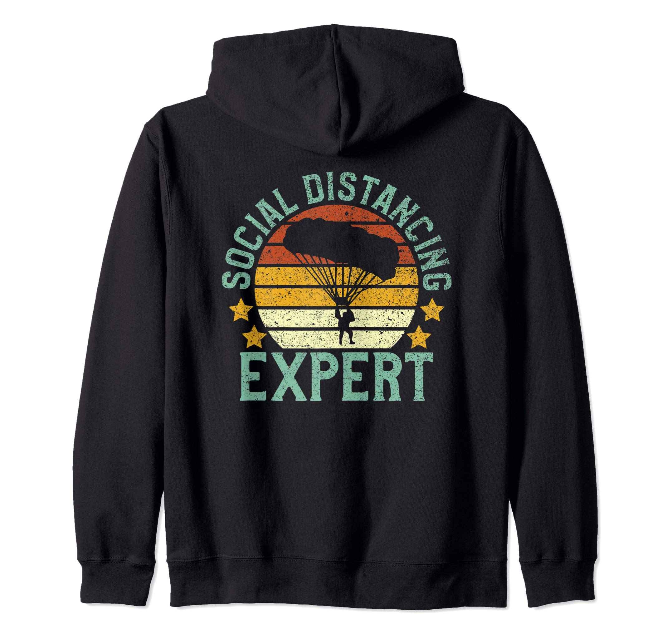 Sky Diving Social Distancing Expert Sky Diver | Skydive Zip Hoodie