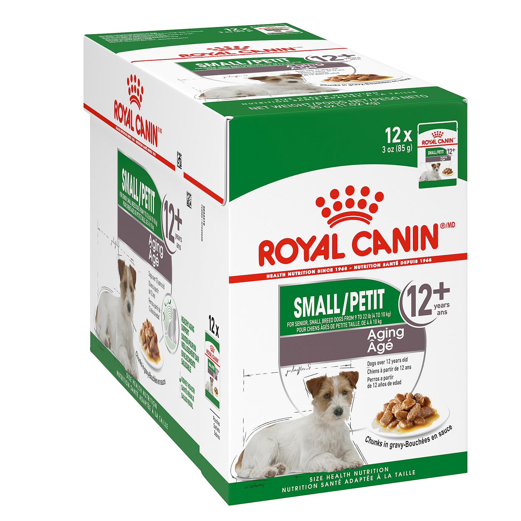 Royal CaninSmall Aging Wet Dog Food, 3 oz pouch (12-count)