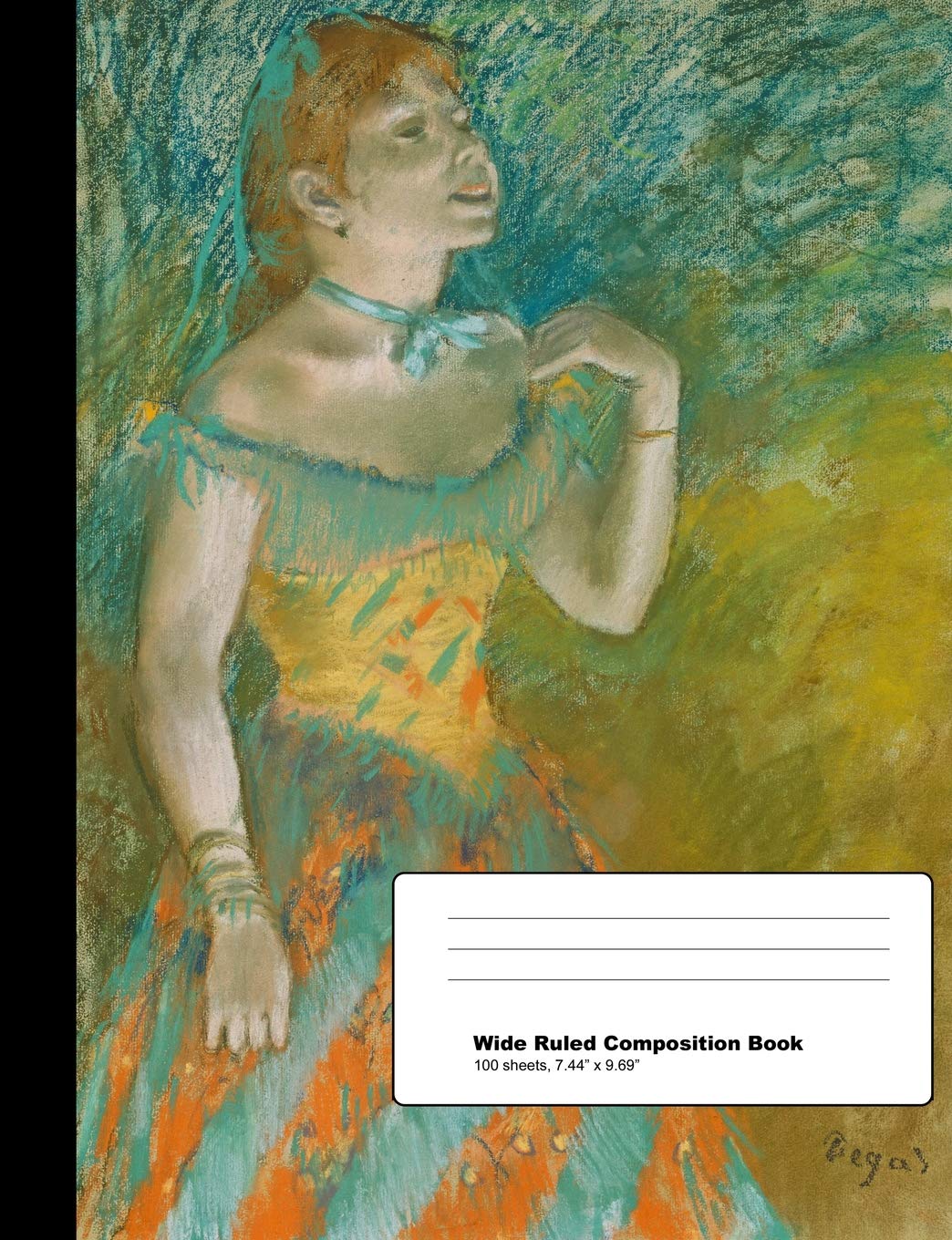 Edgar Degas the Singer Wide Ruled Composition Book