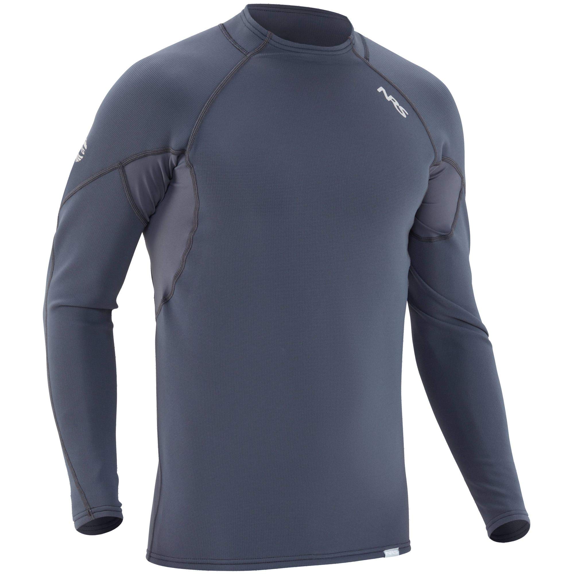 NRS Men's HydroSkin 0.5 Long Sleeve Shirt-DarkShadow-L