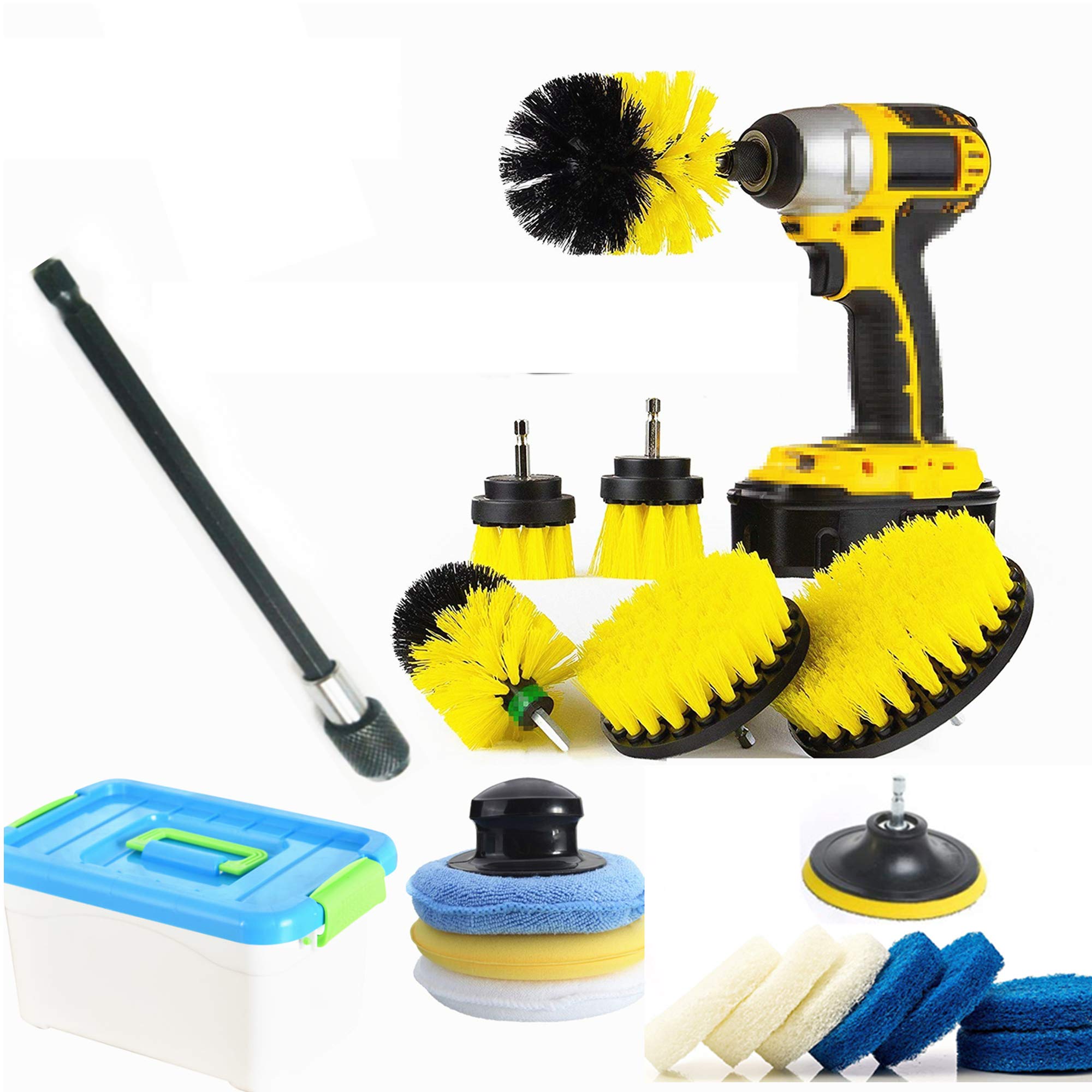 HUAWELL Drill Brush Set Most Variety Cleaning Kit