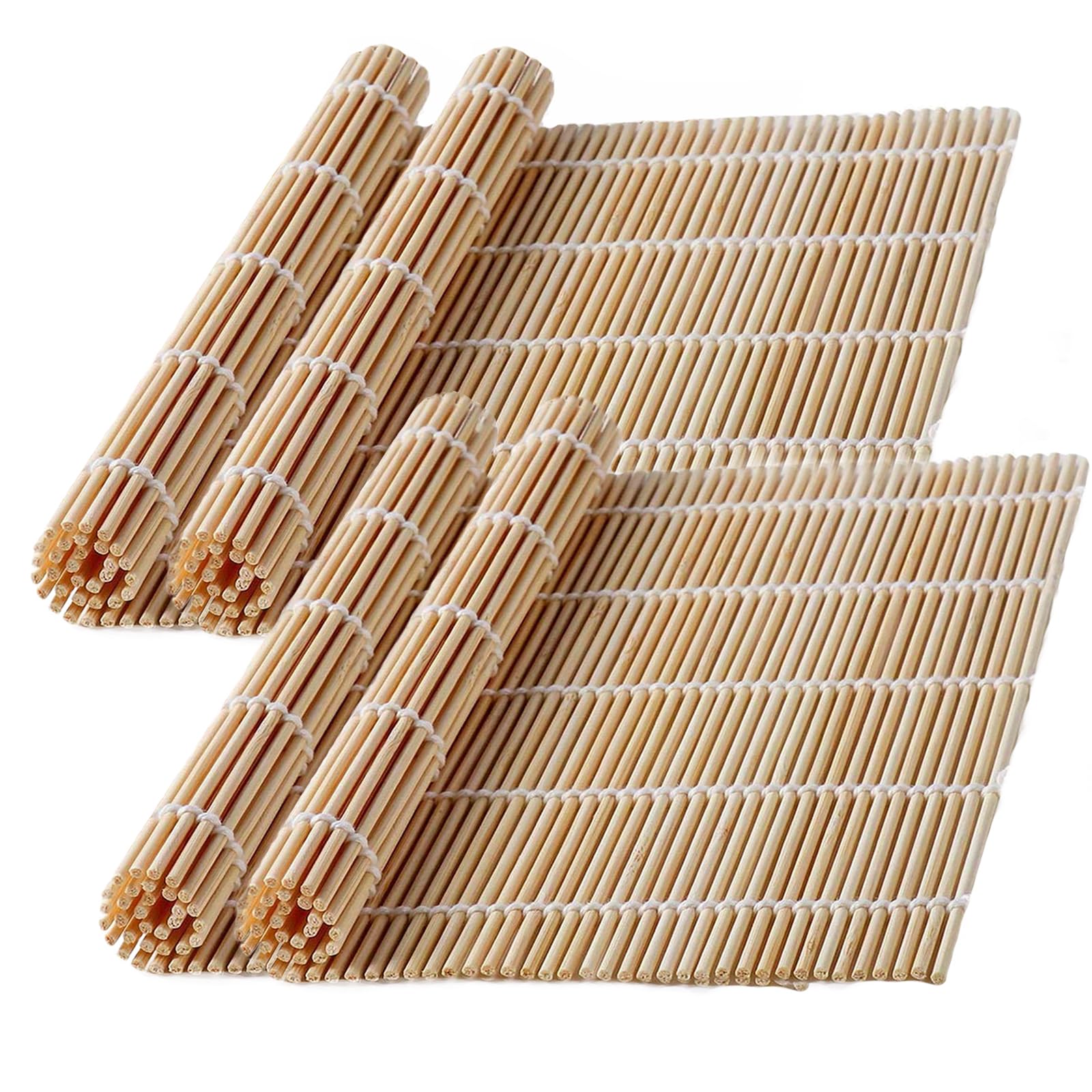 Bamboo Sushi Rolling Mat, Sushi Roller, Sushi Maker, Sushi Making Kit For beginners- 4 PCS