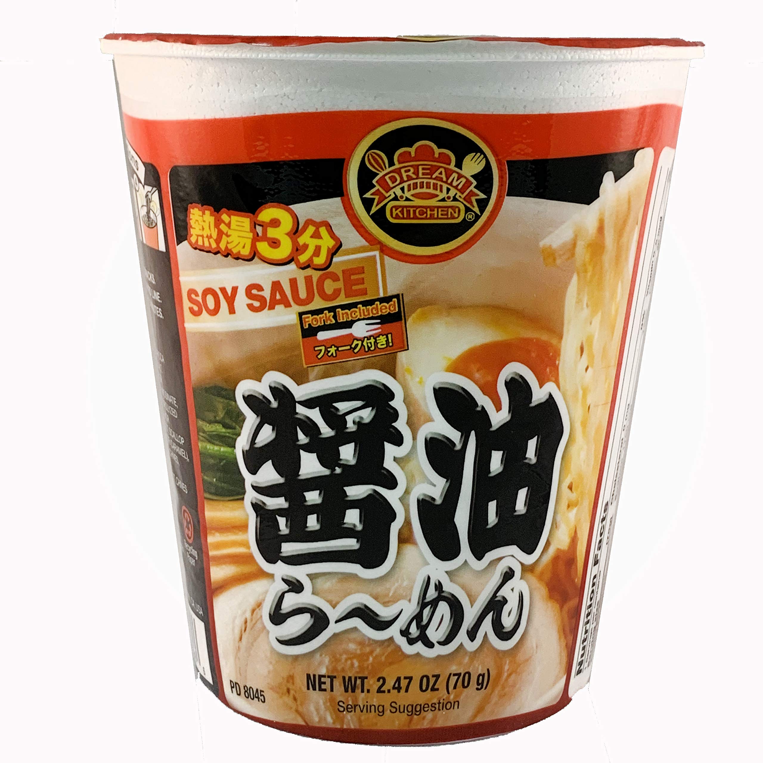 DREAM KITCHEN CUP RAMEN SHOYU BOX 2.47 Ounce (Pack of 12) (Shoyu)