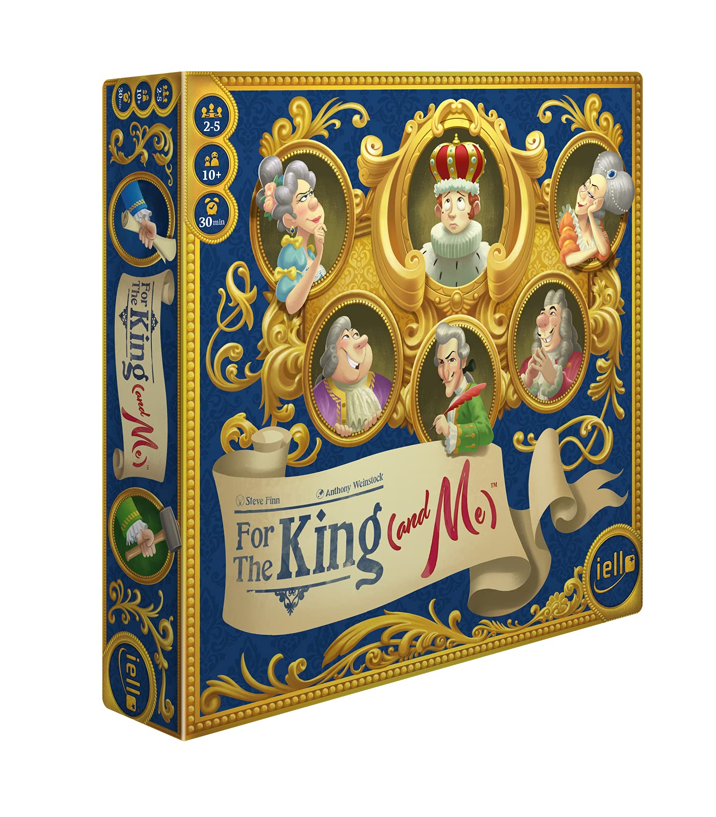 IELLO: for The King (and Me), Strategy Board Game, A Comical Theme That The Whole Family Will Love, Auction and Collection Mechanics, for Ages 10 and Up