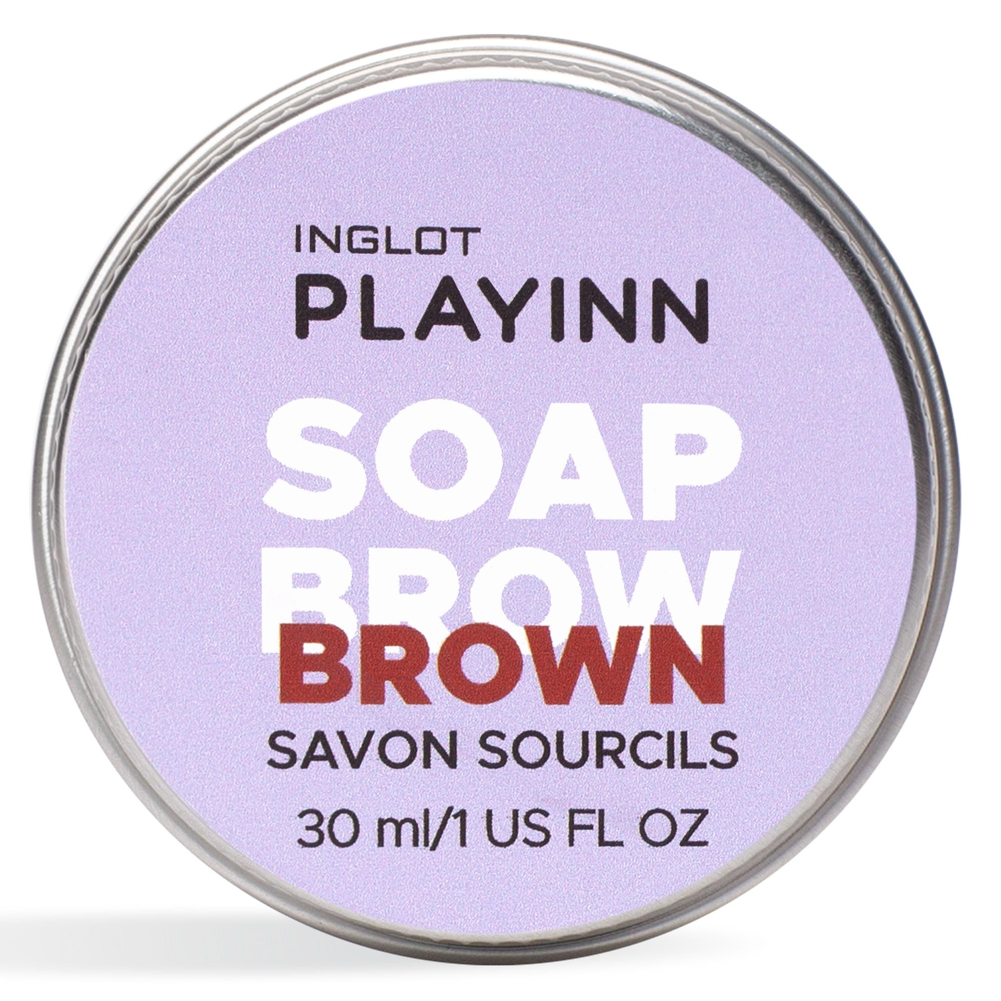 INGLOT PLAYINN Soap Brow, 30ml/1 fl oz - Strong Hold Transparent Brow Styling Soap for Natural and Defined Brows, Long-Lasting Smudge-Free Formula for All Brow Types, Compact and Travel-Friendly