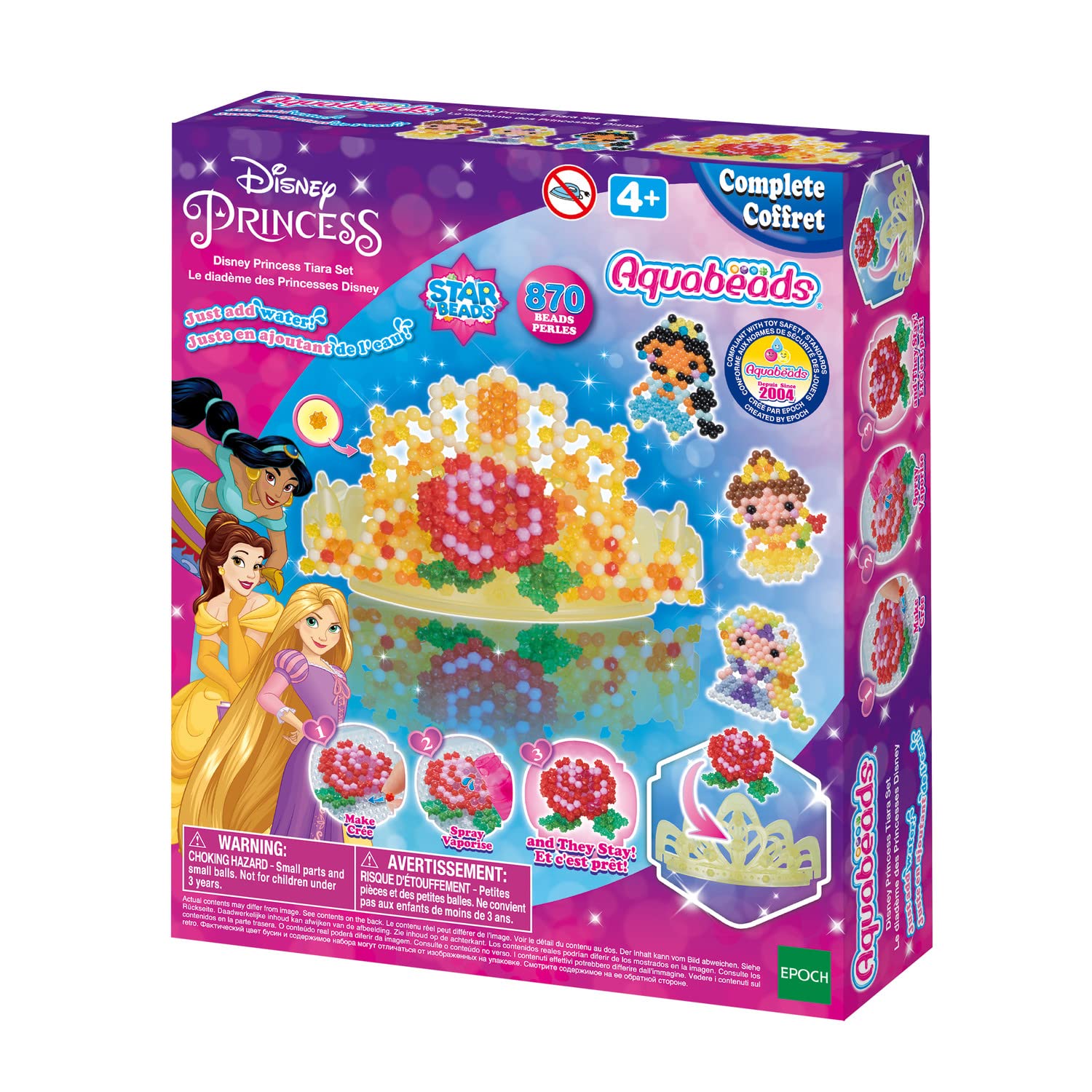 AquabeadsDisney Princess Tiara Set, Art & Craft bead kit 31901