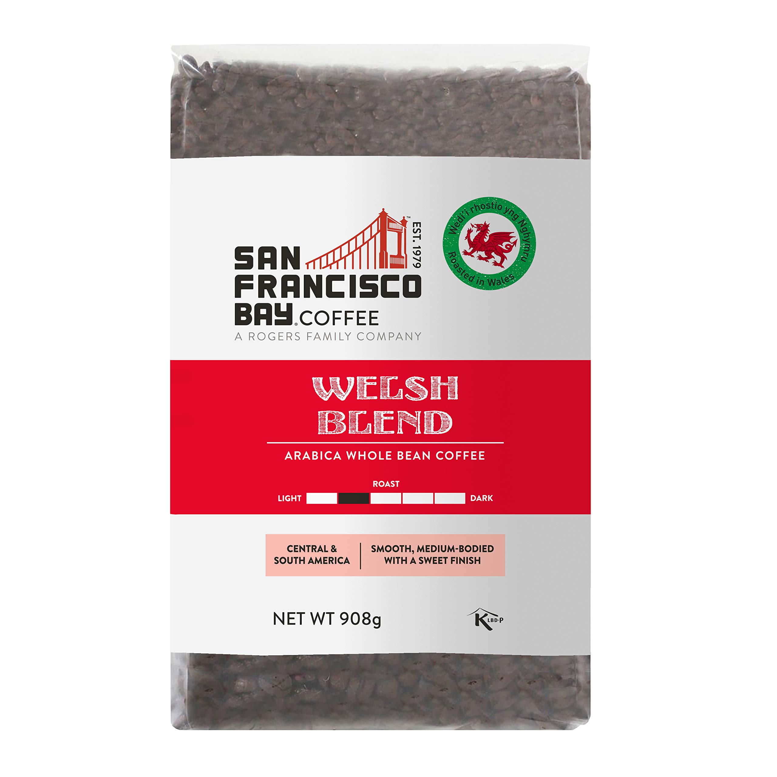 San Francisco Bay Welsh Blend, Whole Bean Coffee, 908g - Medium Roast