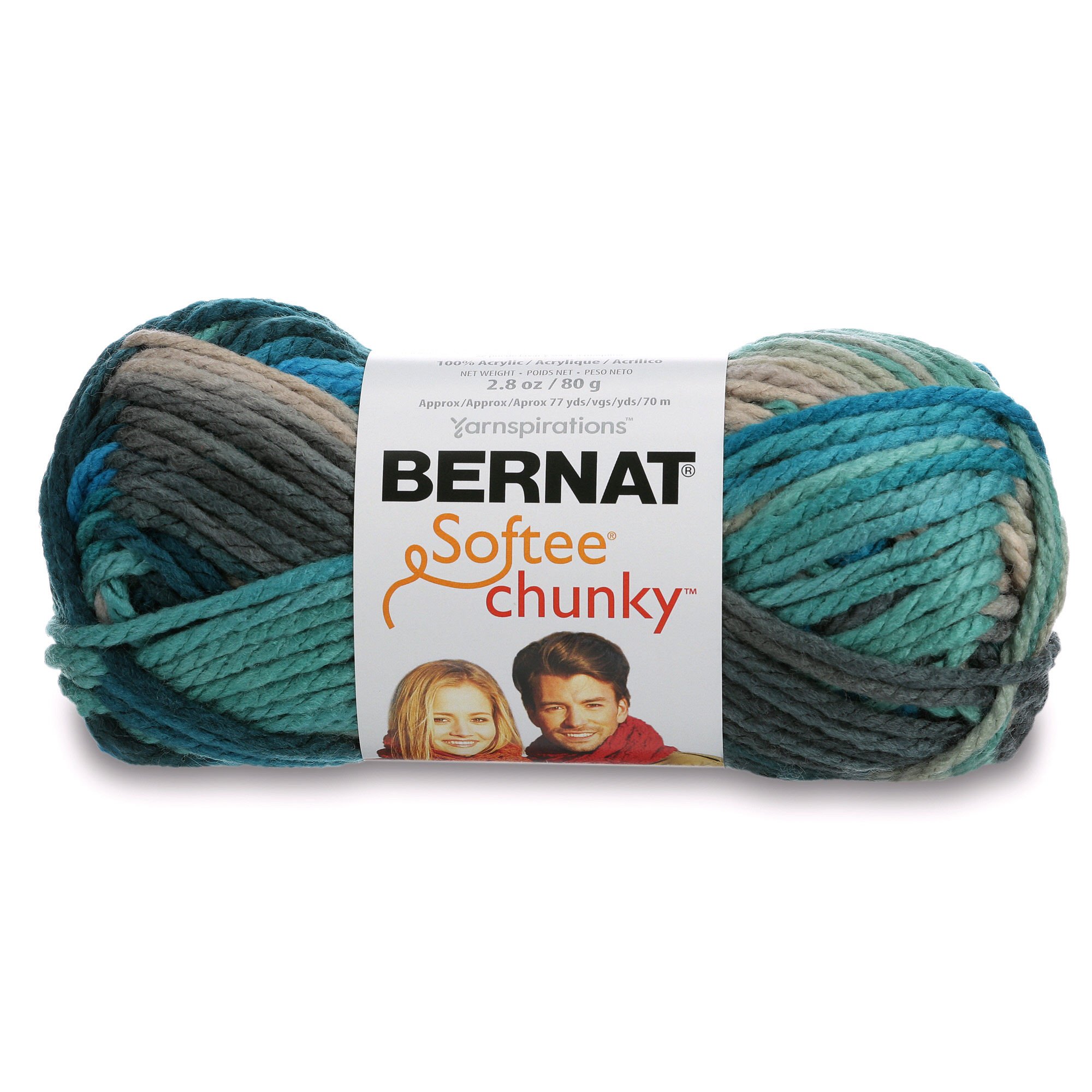 BernatSOFTEE CHUNKY OMBRE -80G- DEEP WATERS