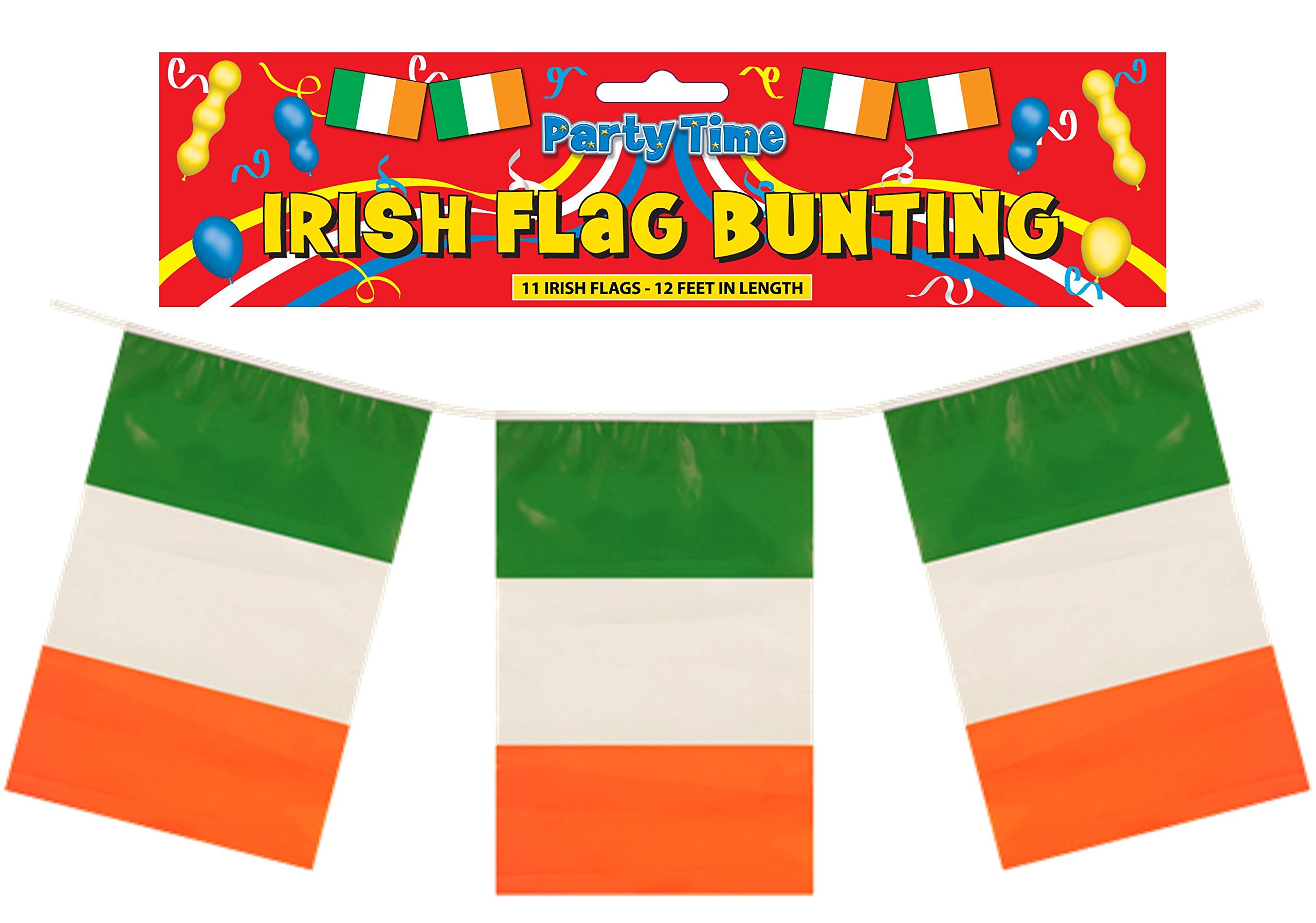 Partyrama Irish Flag Bunting 12 Ft Plast