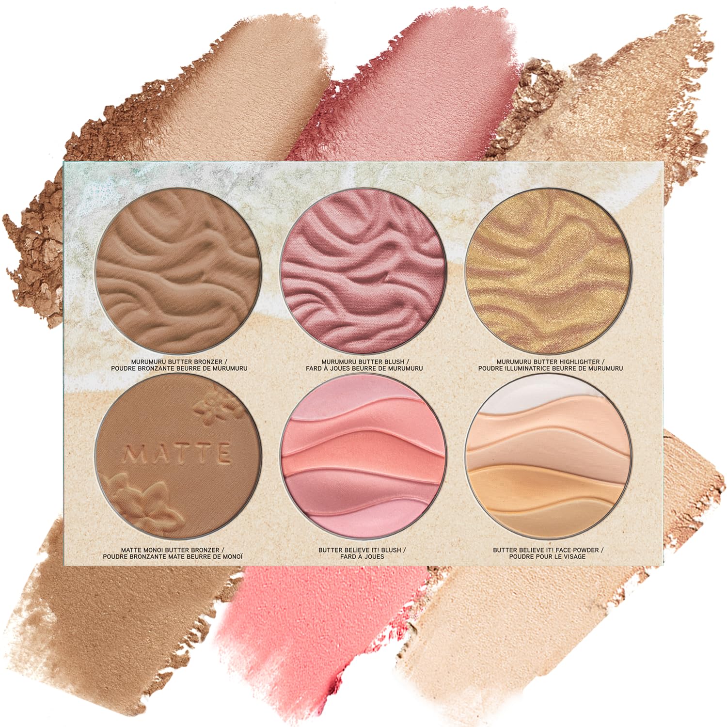 Physicians FormulaButter Dream Team Palette Makeup Gift Set, Bronzer, Blush, Face Powder, Dermatologist Approved