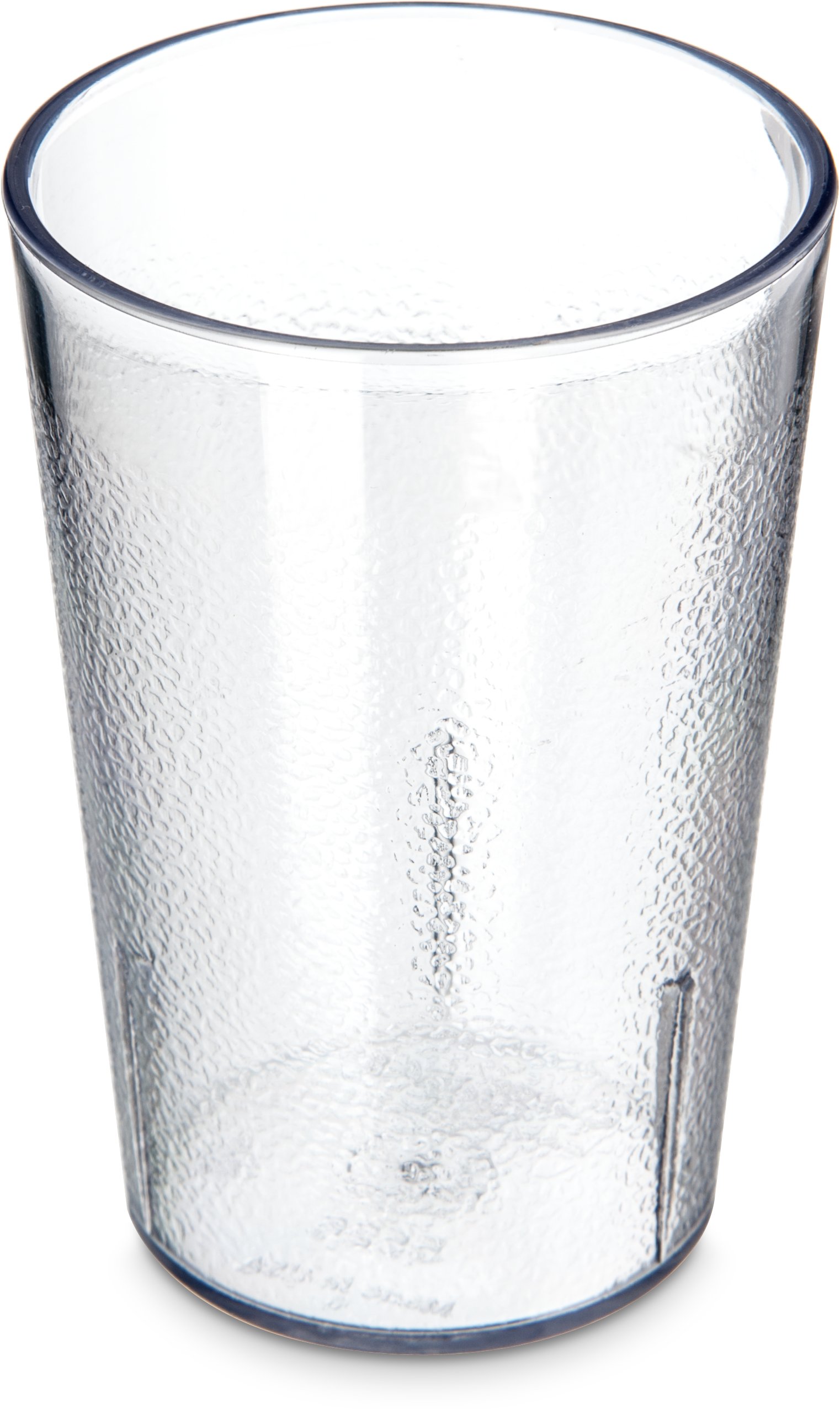 Carlisle FoodService Products Stackable Tumbler with Pebbled Exterior for Kitchen, Restaurants, And Fast Food, Plastic, 8 Ounces, Clear, (Pack of 24)