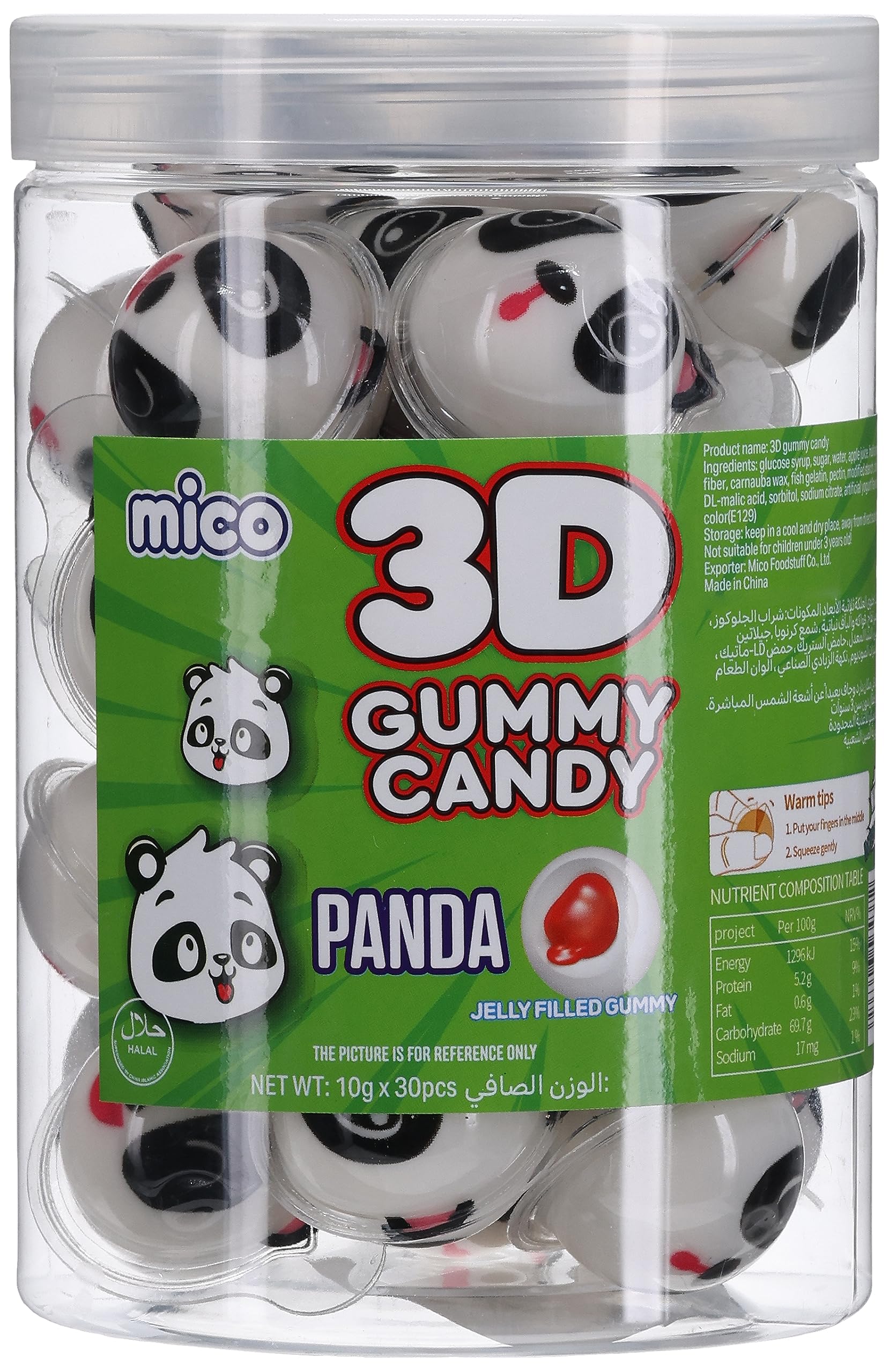 Mico 3D Gummy Candy-Panda