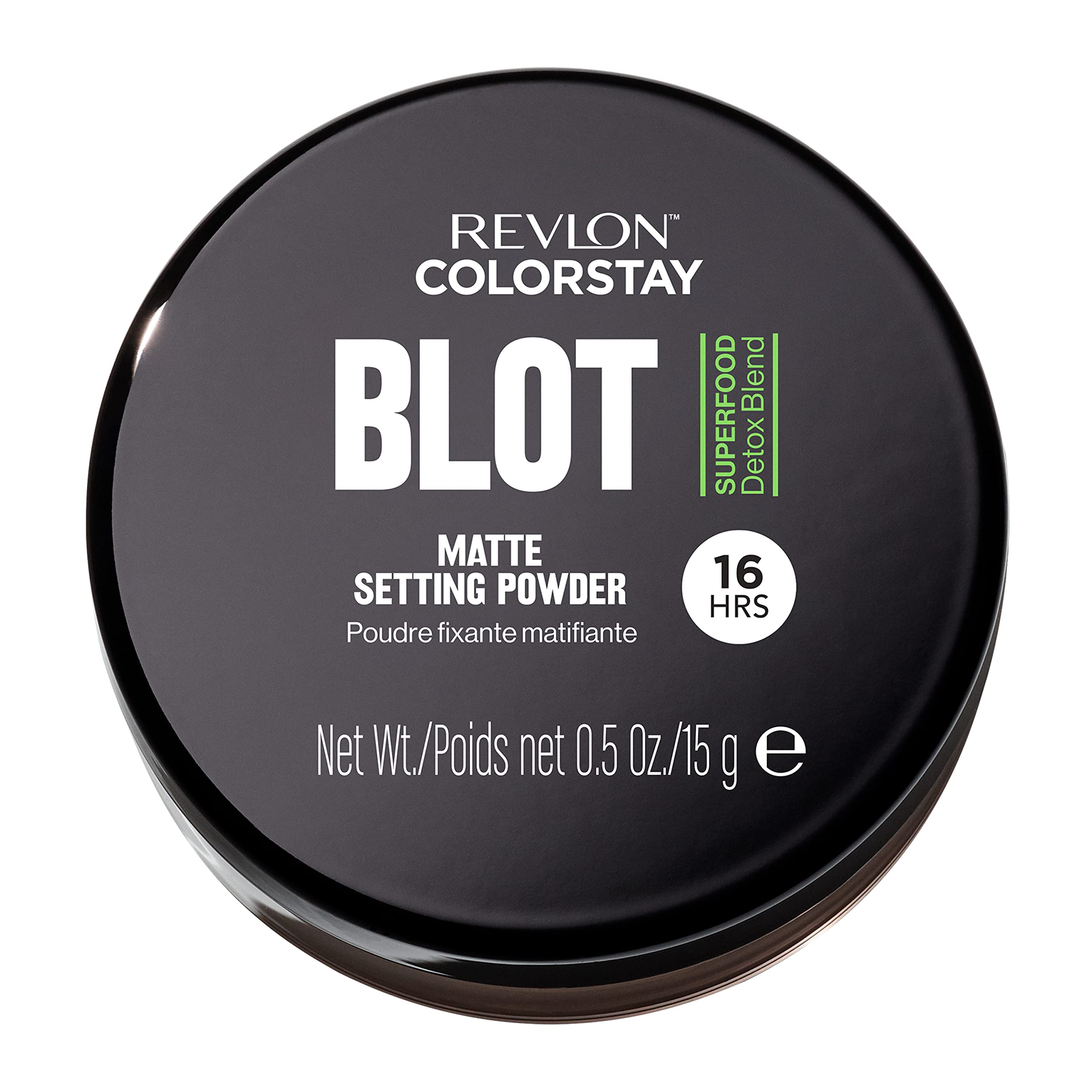 REVLONColorStay Blot Face Powder, Oil Absorbing Setting Powder, Makeup Stocking Stuffers for Women, Mattifies, Blurs & Reduces Pore Appearance, 0.5 oz