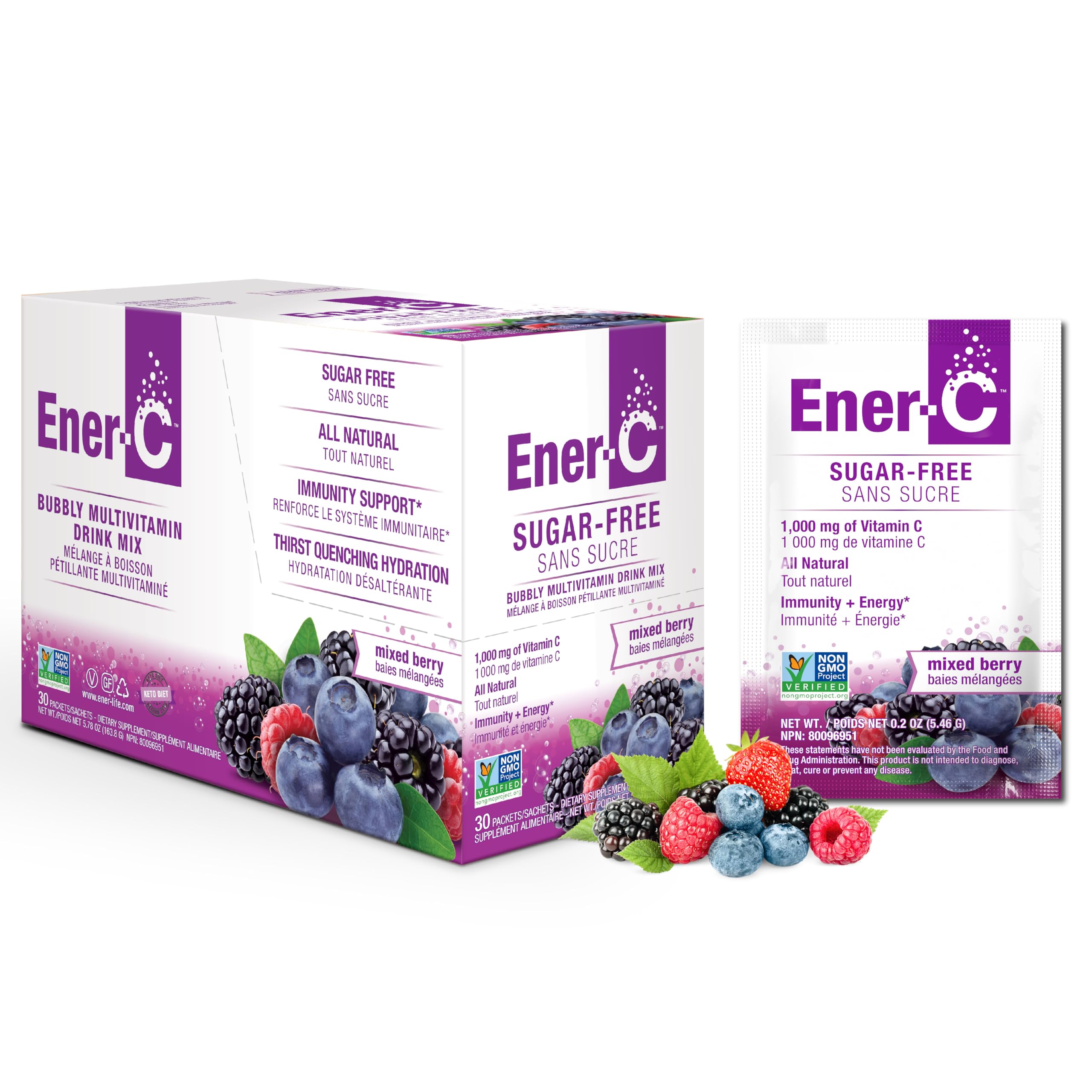 Ener-CMVDRINK Sugar Free MBerry 30 x 9 g