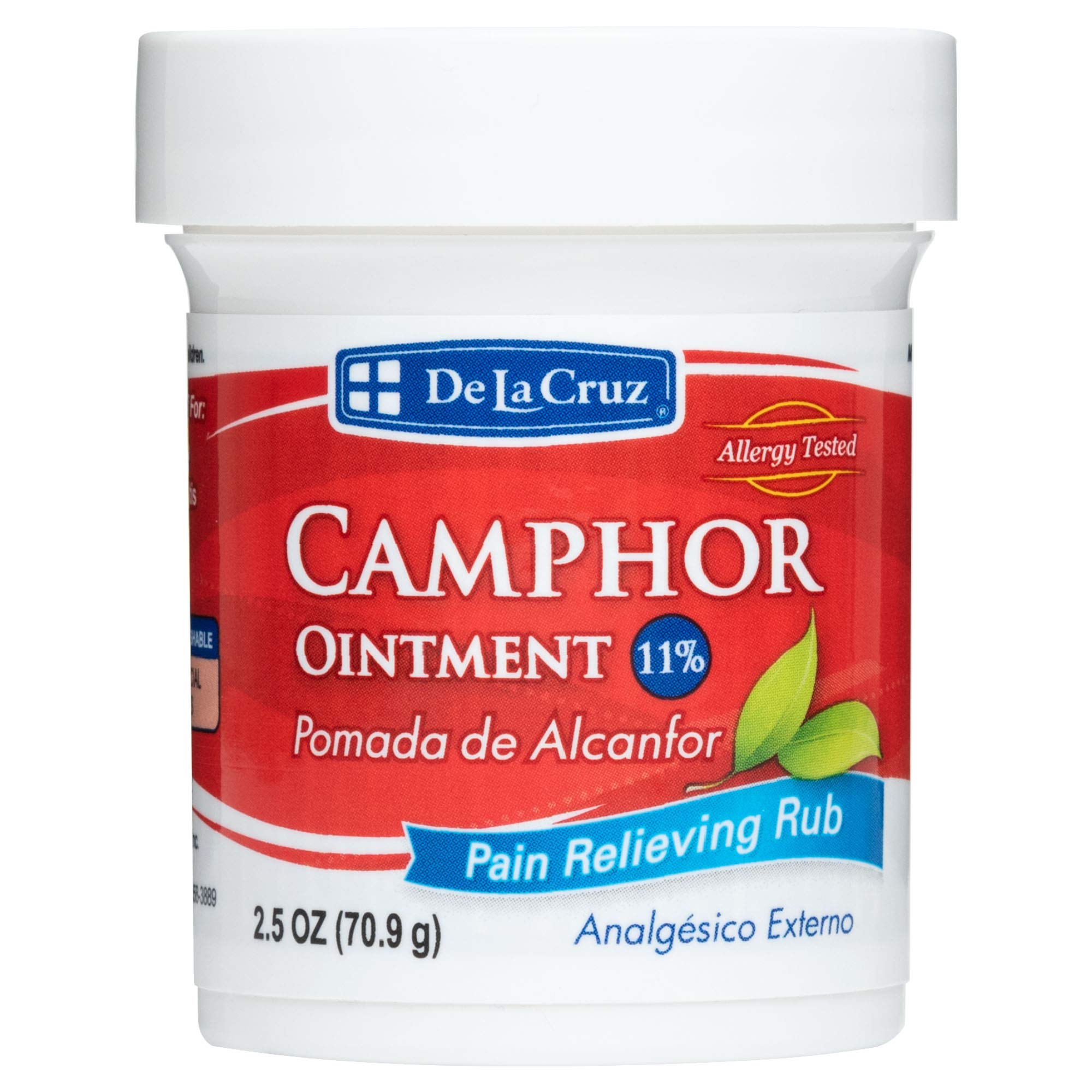 De La CruzPain Relief Cream - Maximum Strength Muscle and Joint Camphor Ointment, 2.5oz(70.9g)