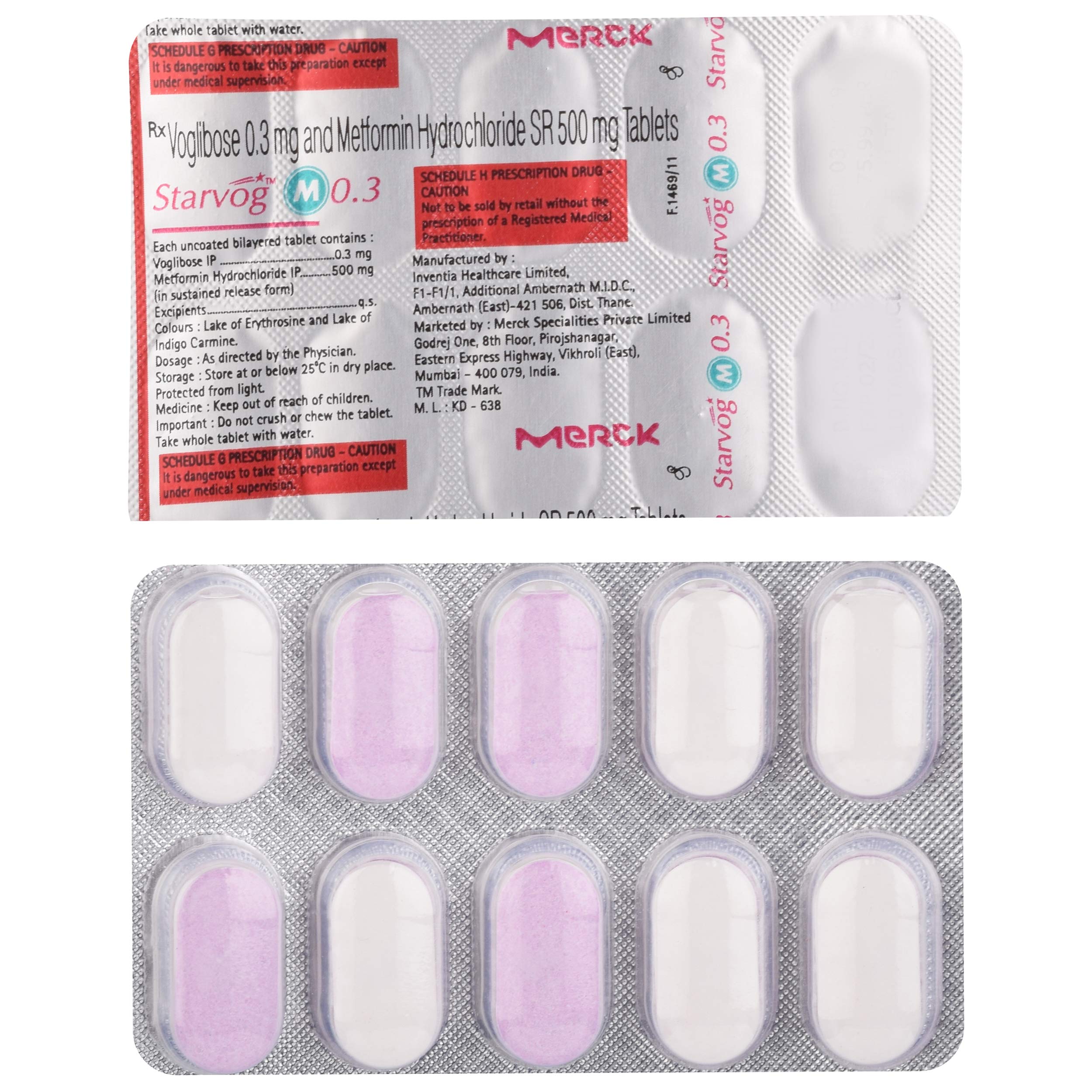 Starvog M 0.3 - Strip of 10 Tablets