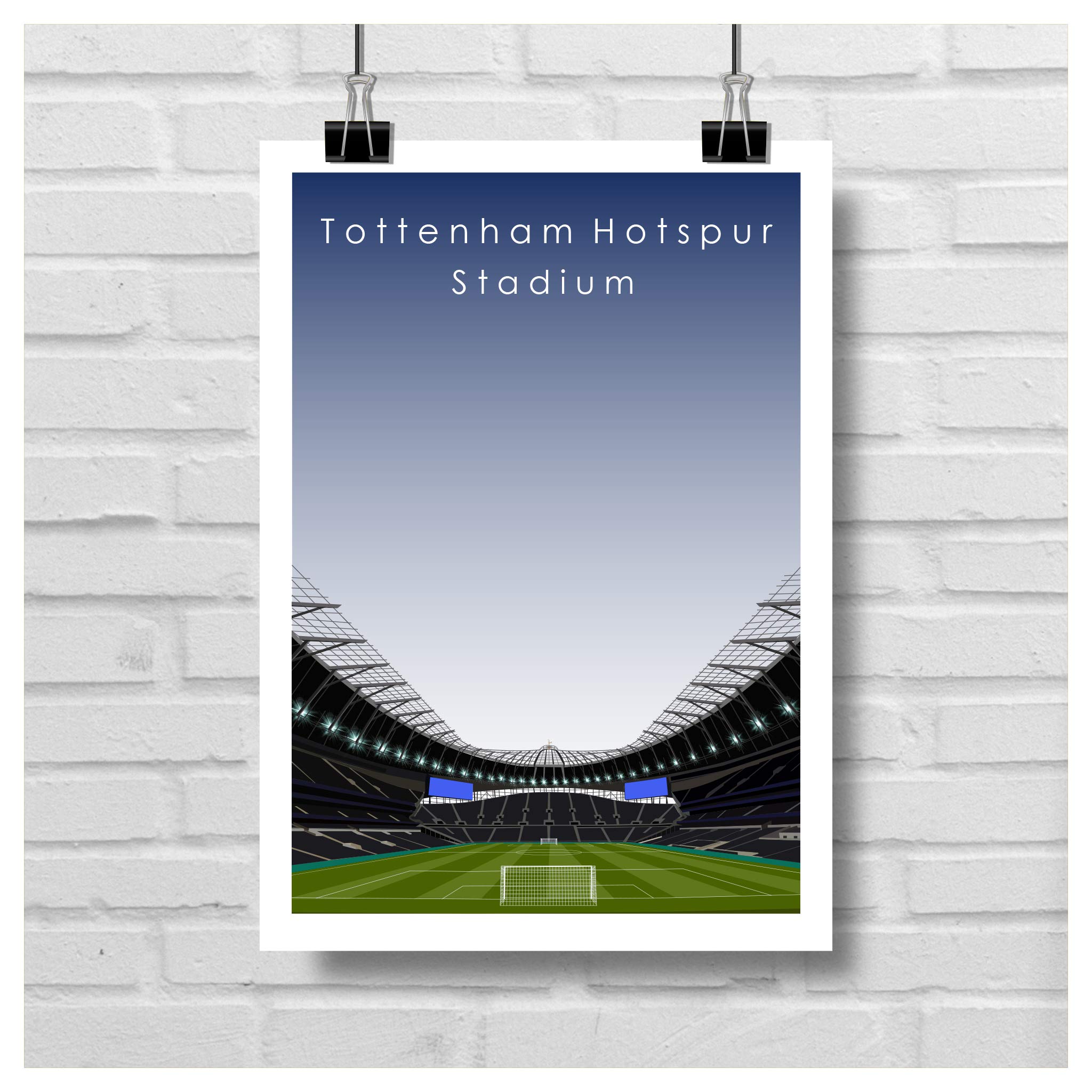 Home.Ground.Prints Wall Art Graphic Design English Premier League Football Stadium Gift Collection - Tottenham Hotspur FC"Tottenham Hotspur Stadium" THFC