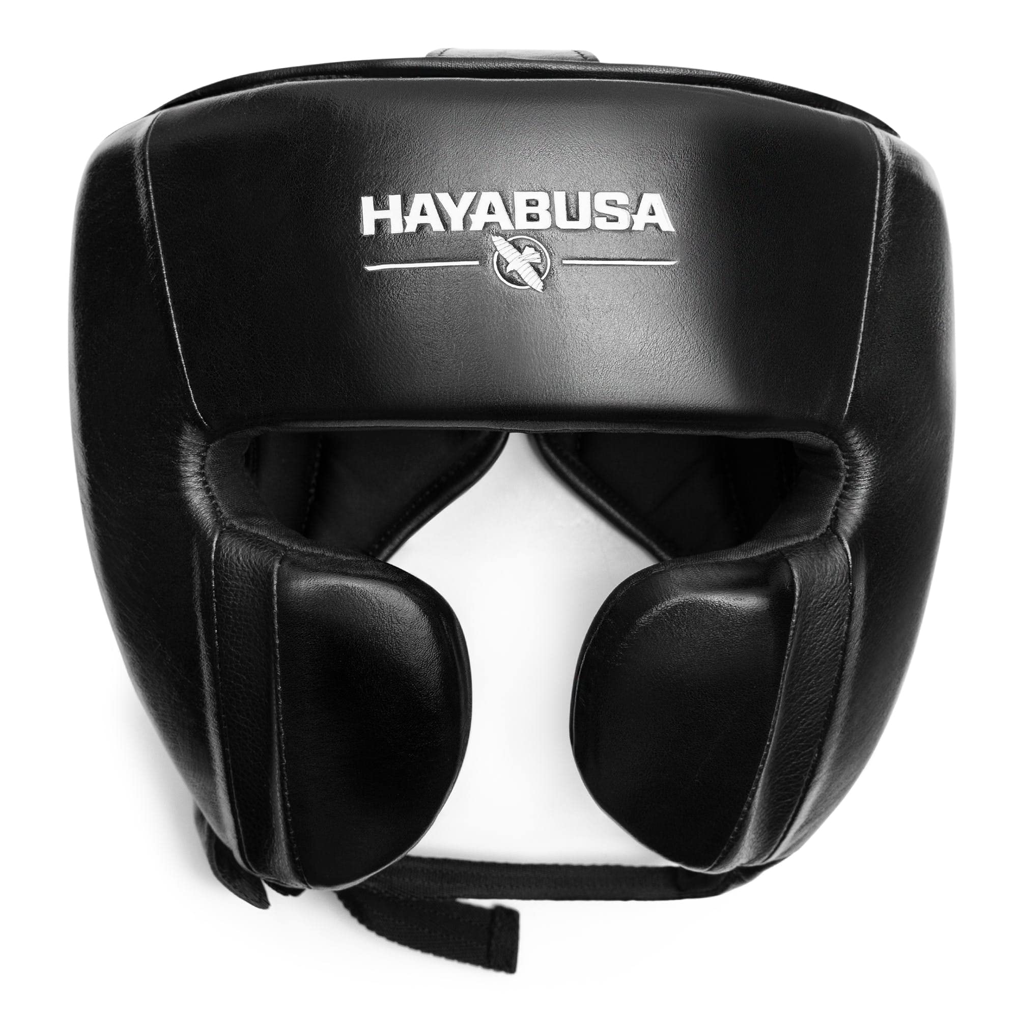 Hayabusa Pro Leather Boxing Headgear Adjustable - Black, One Size