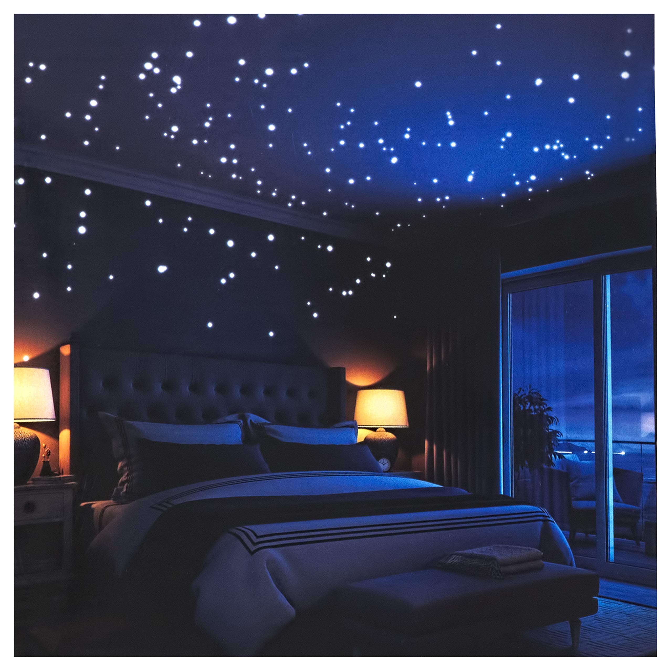 liderstarGlow in The Dark Stars Wall Stickers,252 Adhesive Dots and Moon for Starry Sky, Decor for Any Room by,Bright and Realistic.