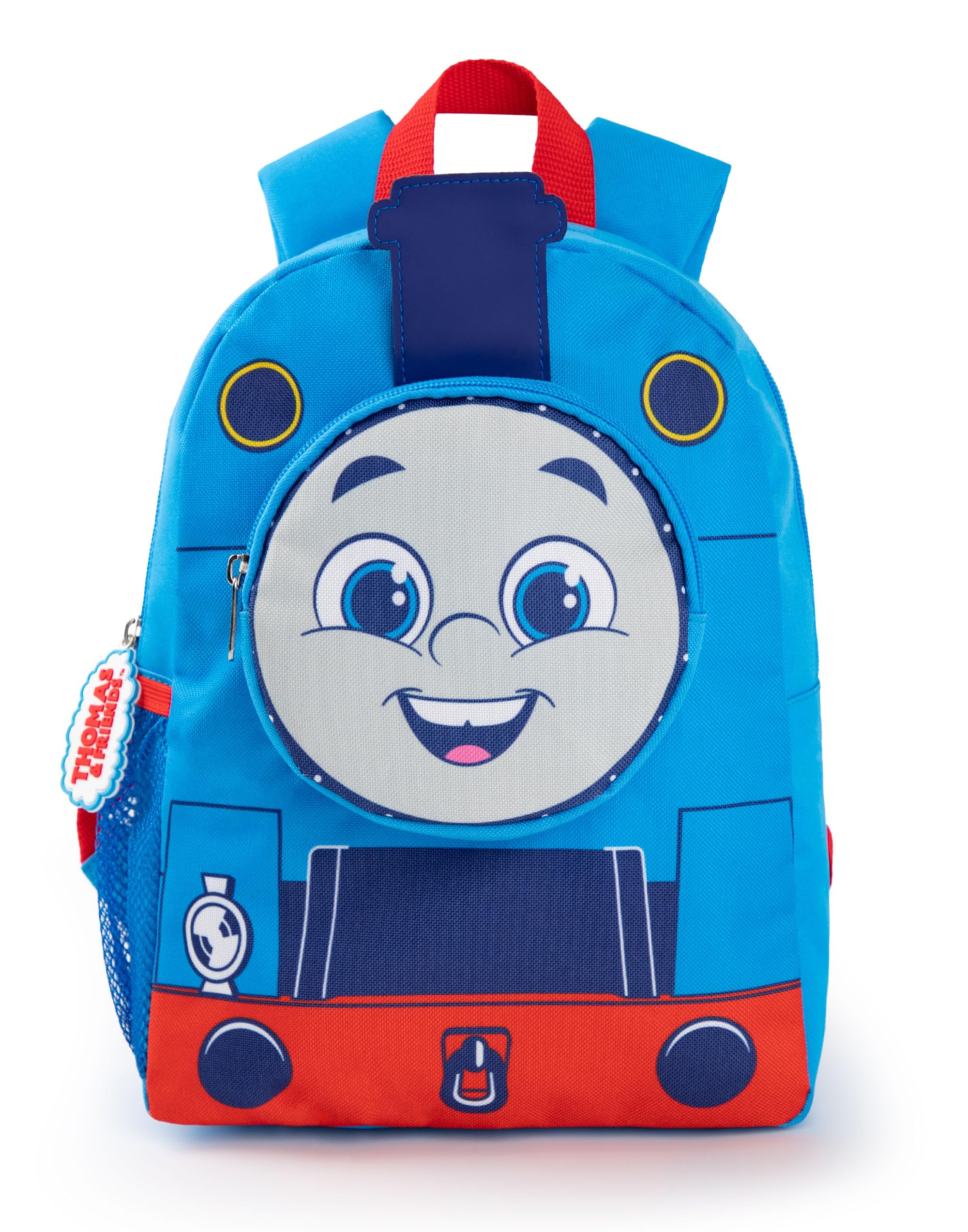 THOMAS & FRIENDS Boys Backpack | Blue & Red Rucksack with Adjustable Straps | 3D Train Practical & Organised Luggage Sports School Bag For Kids | Cartoon TV Series Merchandise Gift