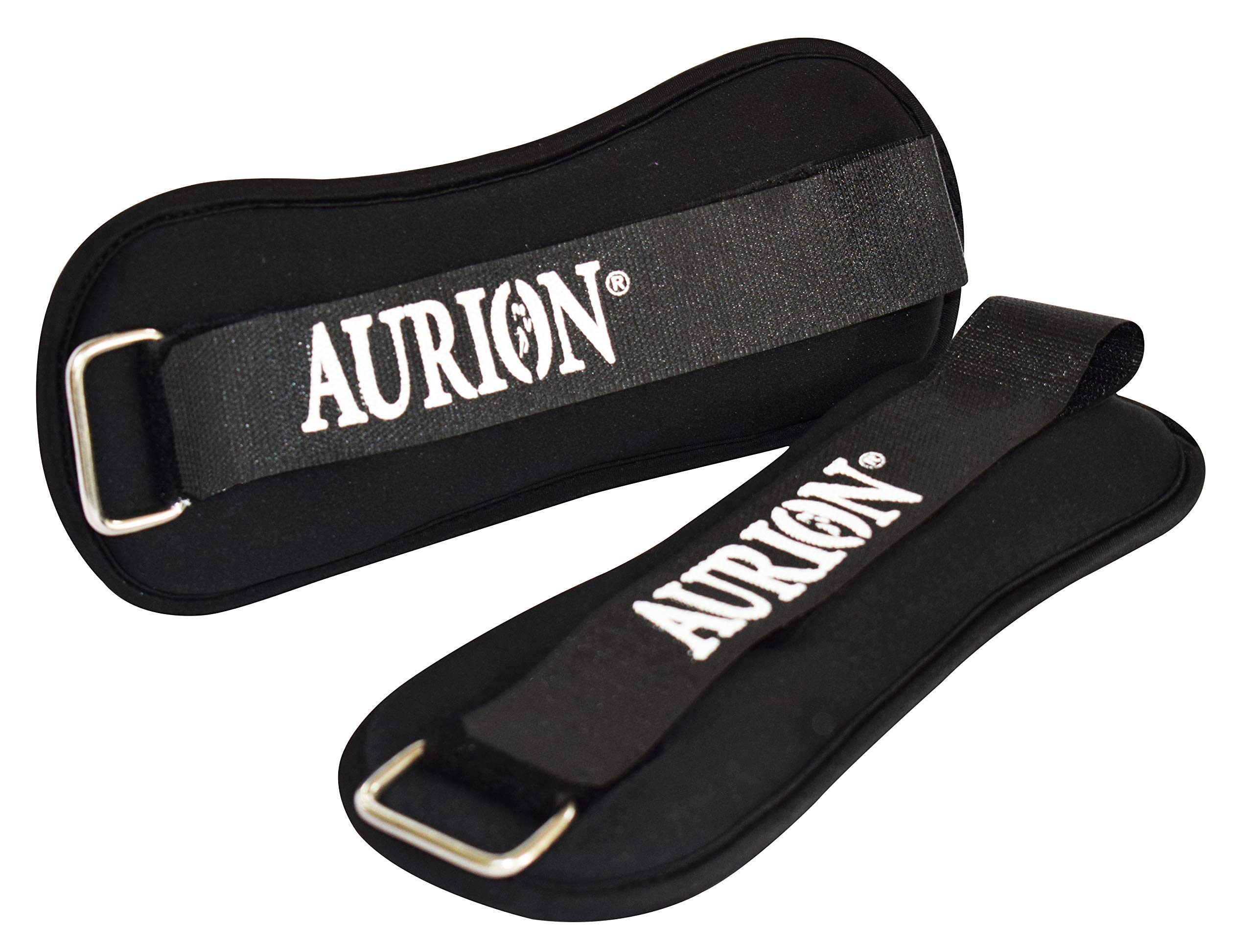 Aurion by 10 club Weight Band 0.5 KG X 2 (Black) | Resistance Exercise | Wrist Ankle | Fitness Band | Workout Equipment | Finest-Quality Neoprene Fixed Weight | Multi-Purpose | Men & Women